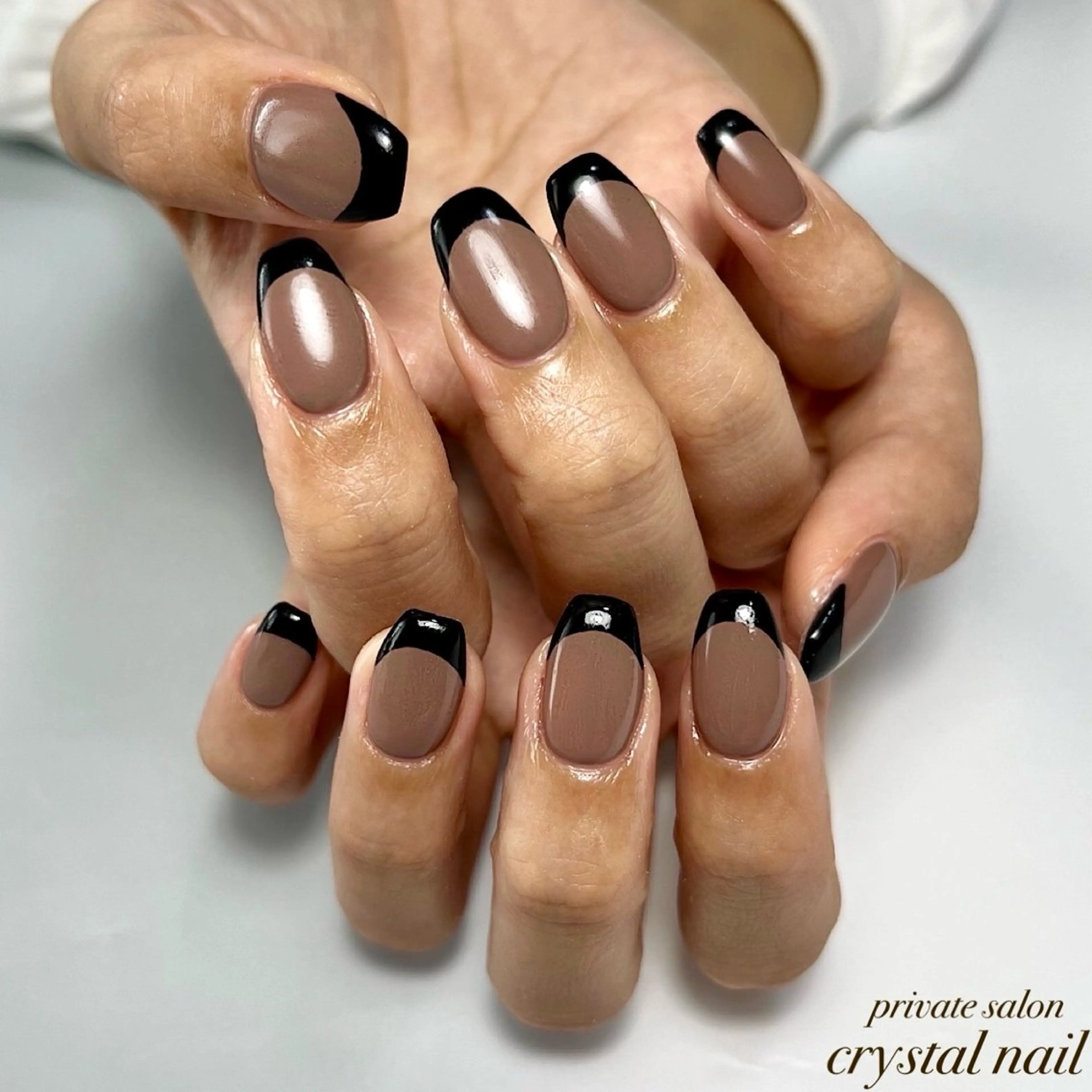 ネイル フレンチネイル Crystal Nailのネイルデザイン