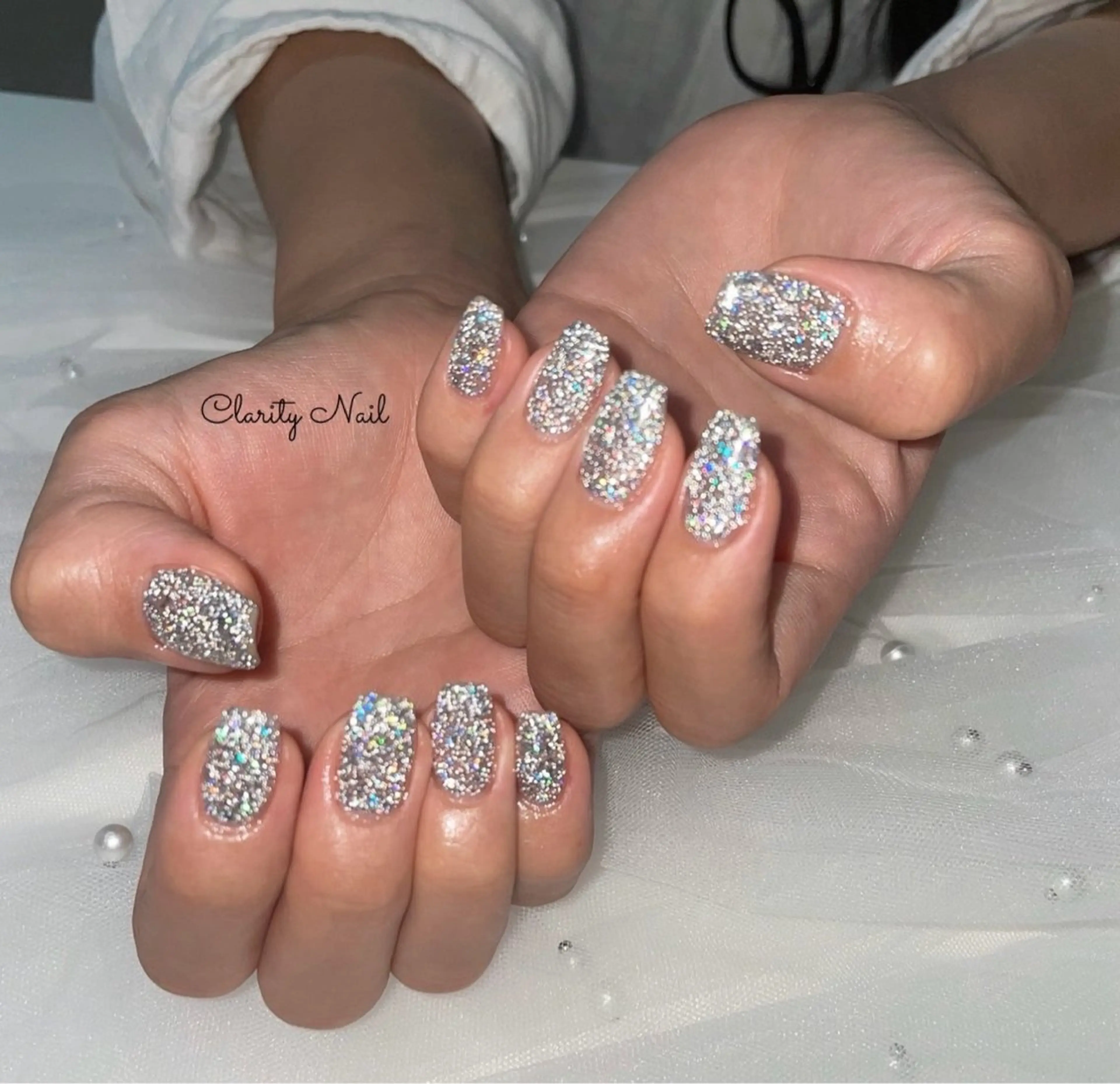 ネイル フラッシュネイル ワンカラーネイル ハンドネイル Clarity Nailのネイルデザイン