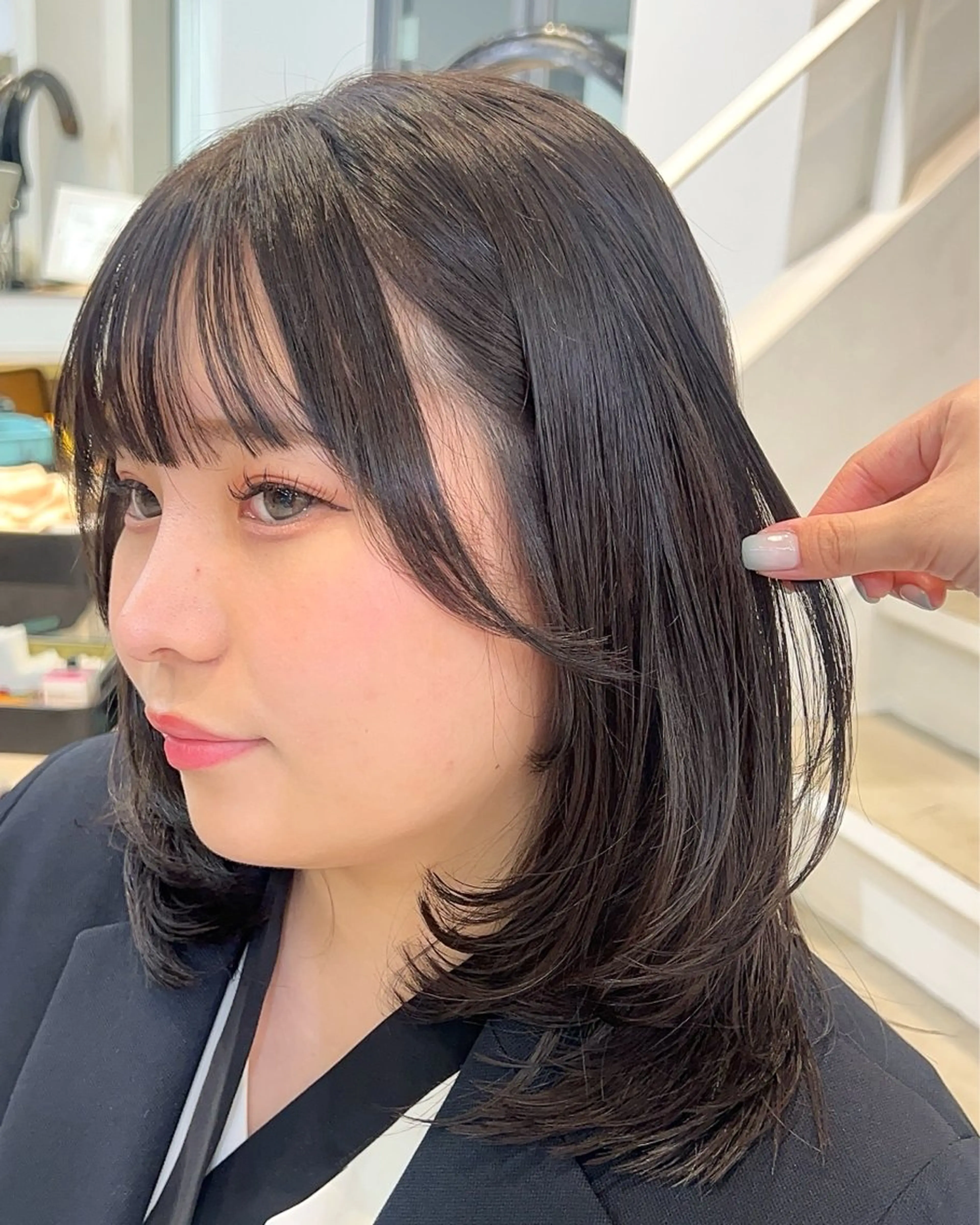 ミディアム カット ヘアカラー VIEW Tokyo所属・🎀ミディアムボブ/ 縮毛矯正/ひかりのヘアスタイル