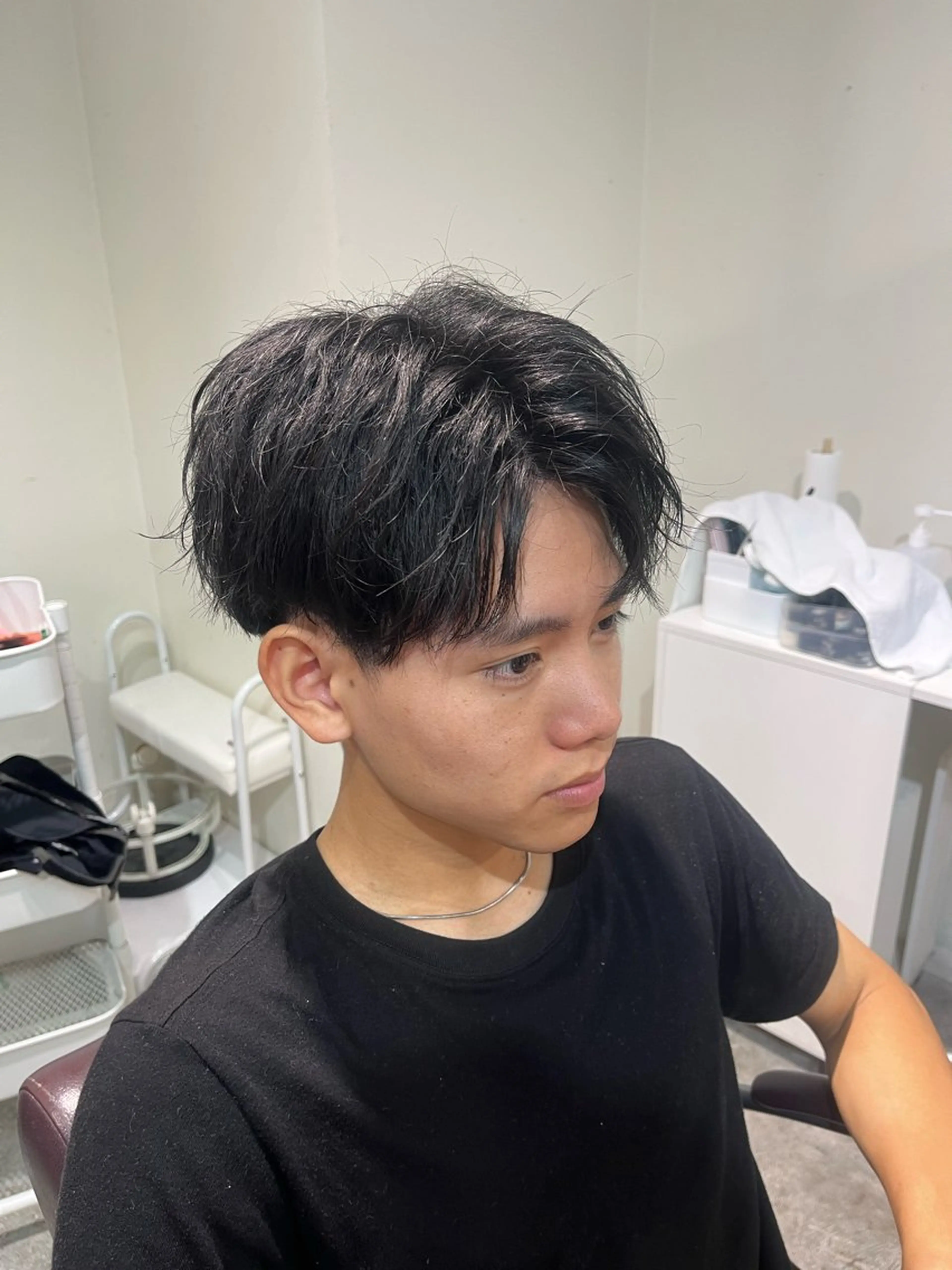 メンズ カット フェザーパーマ🌙 毛流れ yuzukiのヘアスタイル