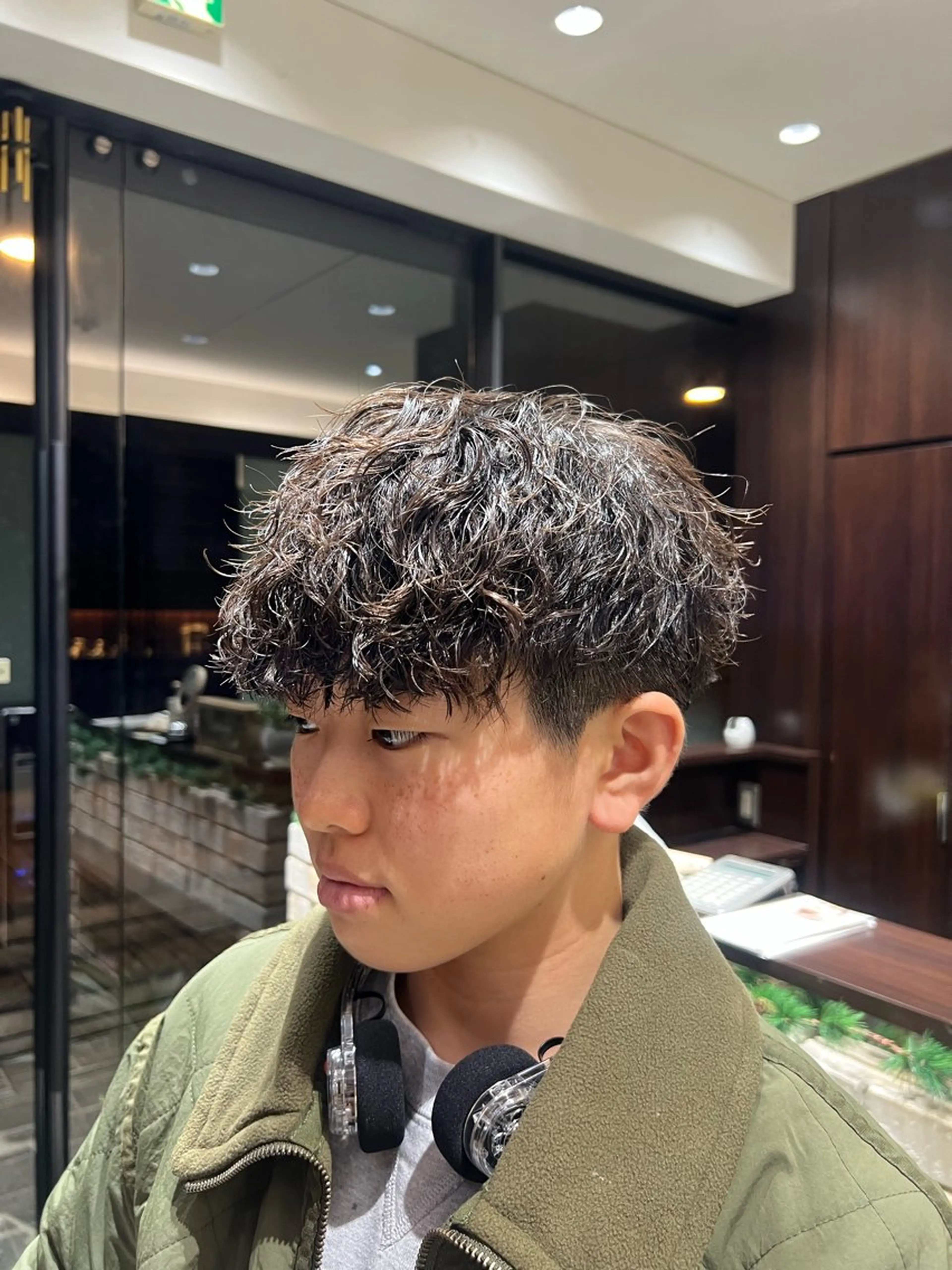 ショート カット パーマ メンズパーマ 岩成健志郎のヘアスタイル
