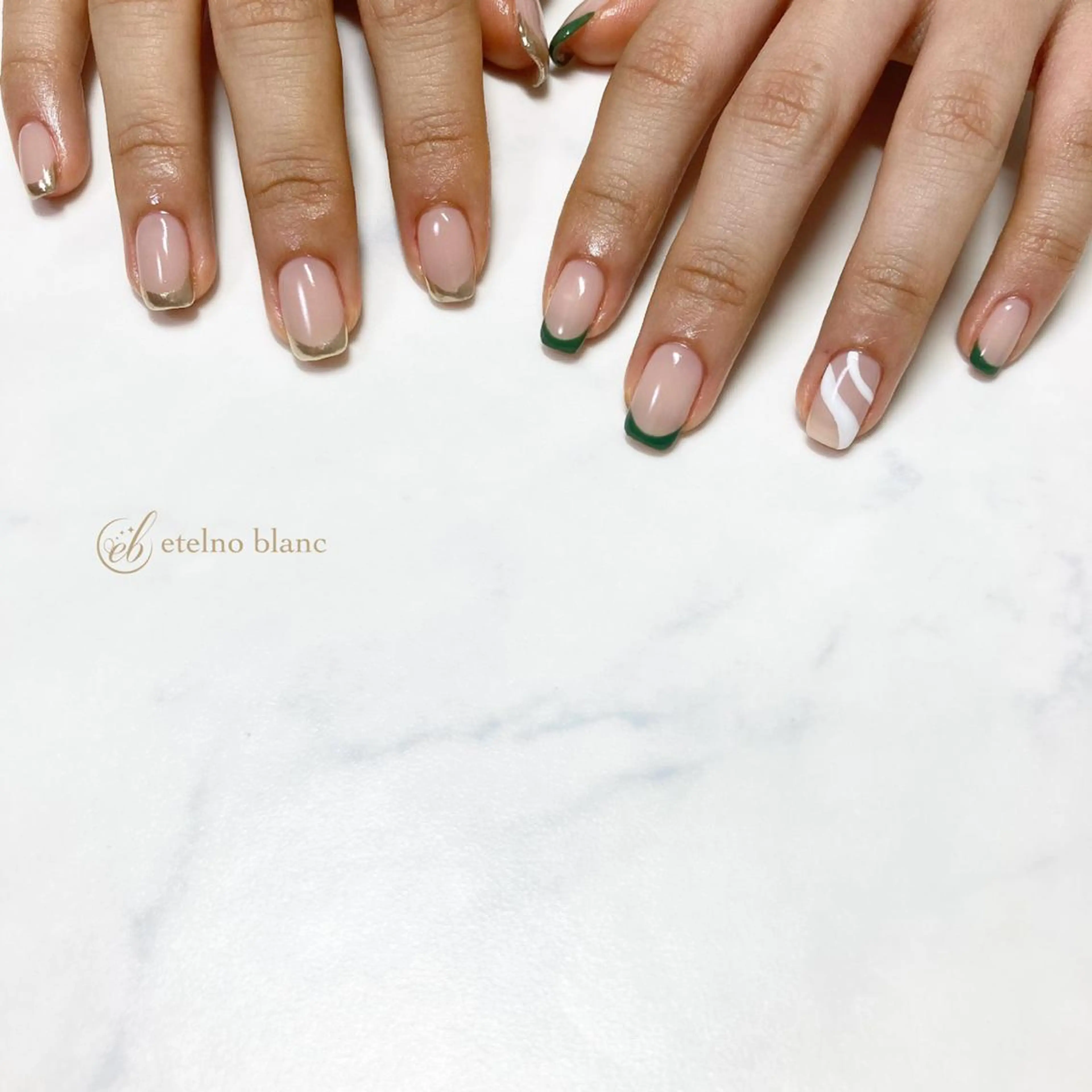 ネイル etelno blanc中目黒のネイルデザイン