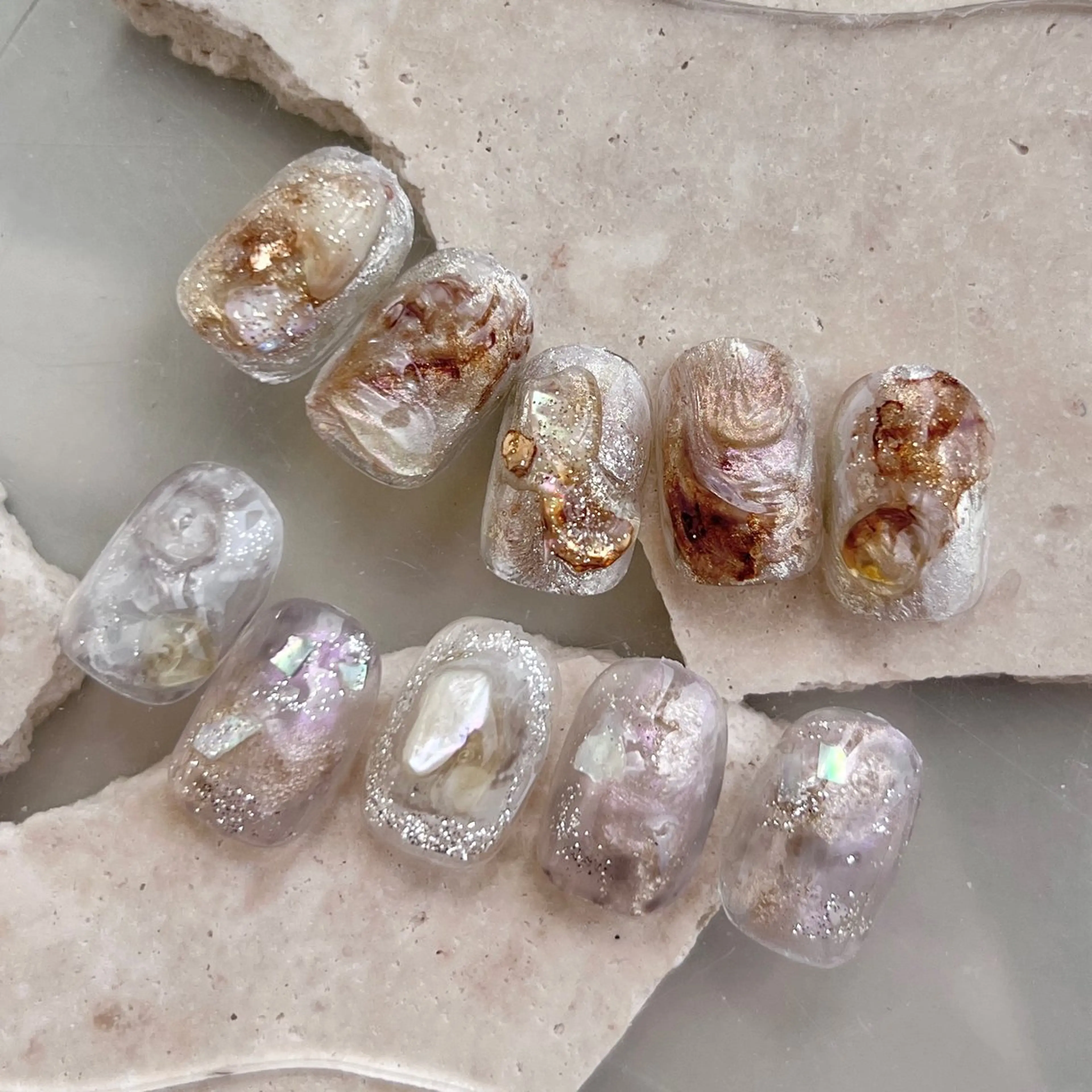 ネイル ニュアンスネイル ハンドネイル 深田 美雪のネイルデザイン