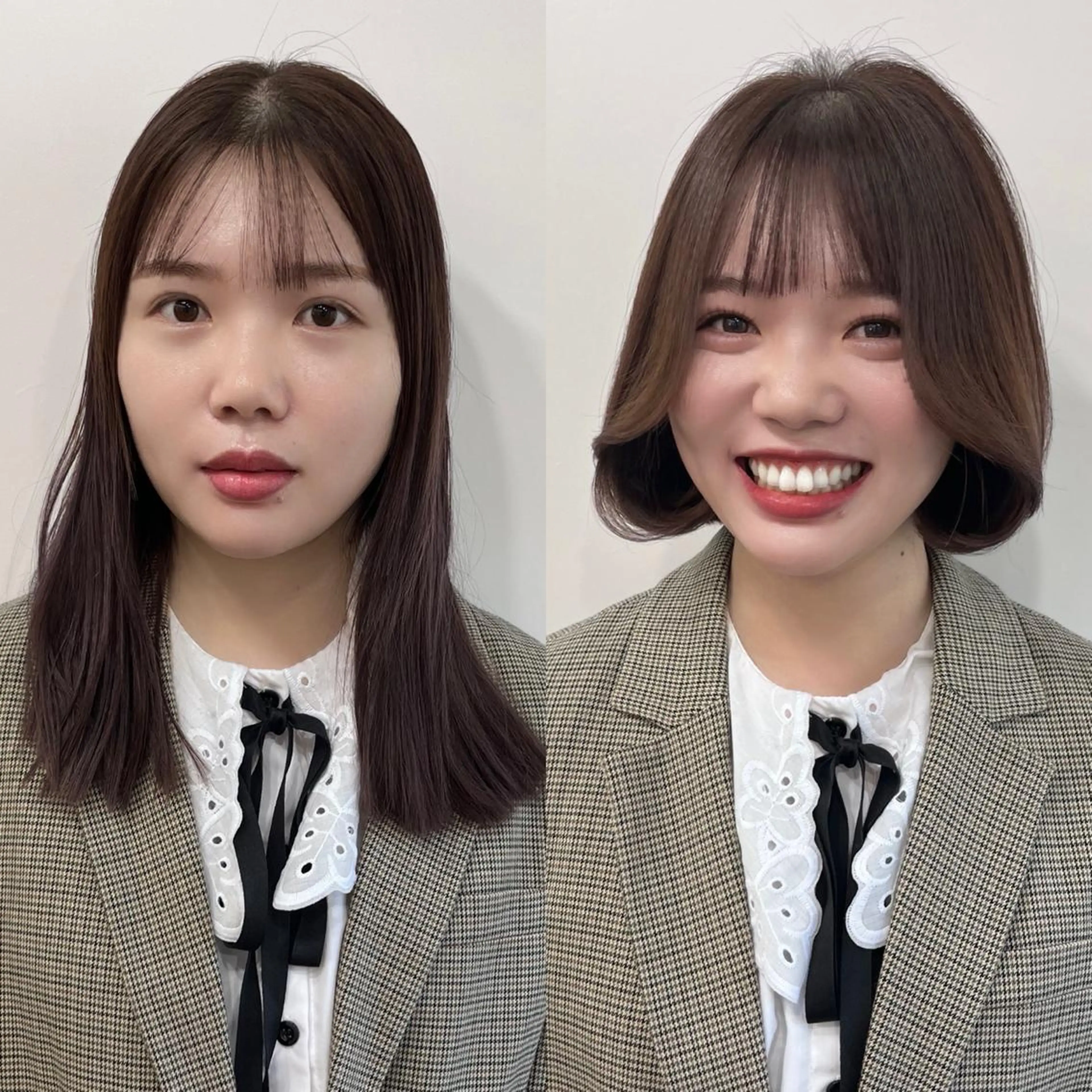 ショート カラー 黒髪 ブルーカラー ブルーブラック インナーカラー くせ毛 カット ヘアカラー トリートメント 韓国レイヤー×透明感 髪質改善　武田涼のヘアスタイル