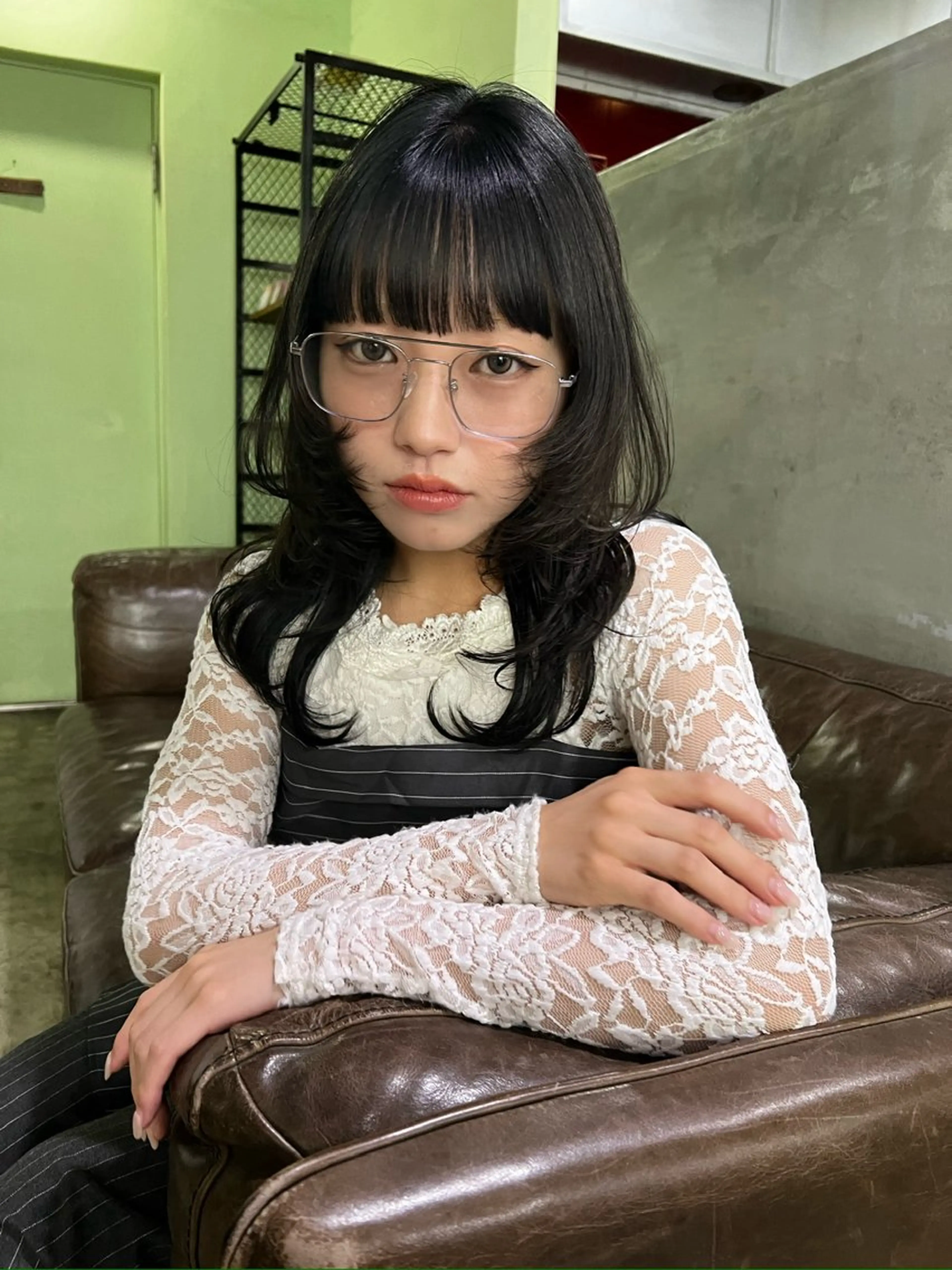 ミディアム 🍒暖色/艶カラー/ moe🍒のヘアスタイル