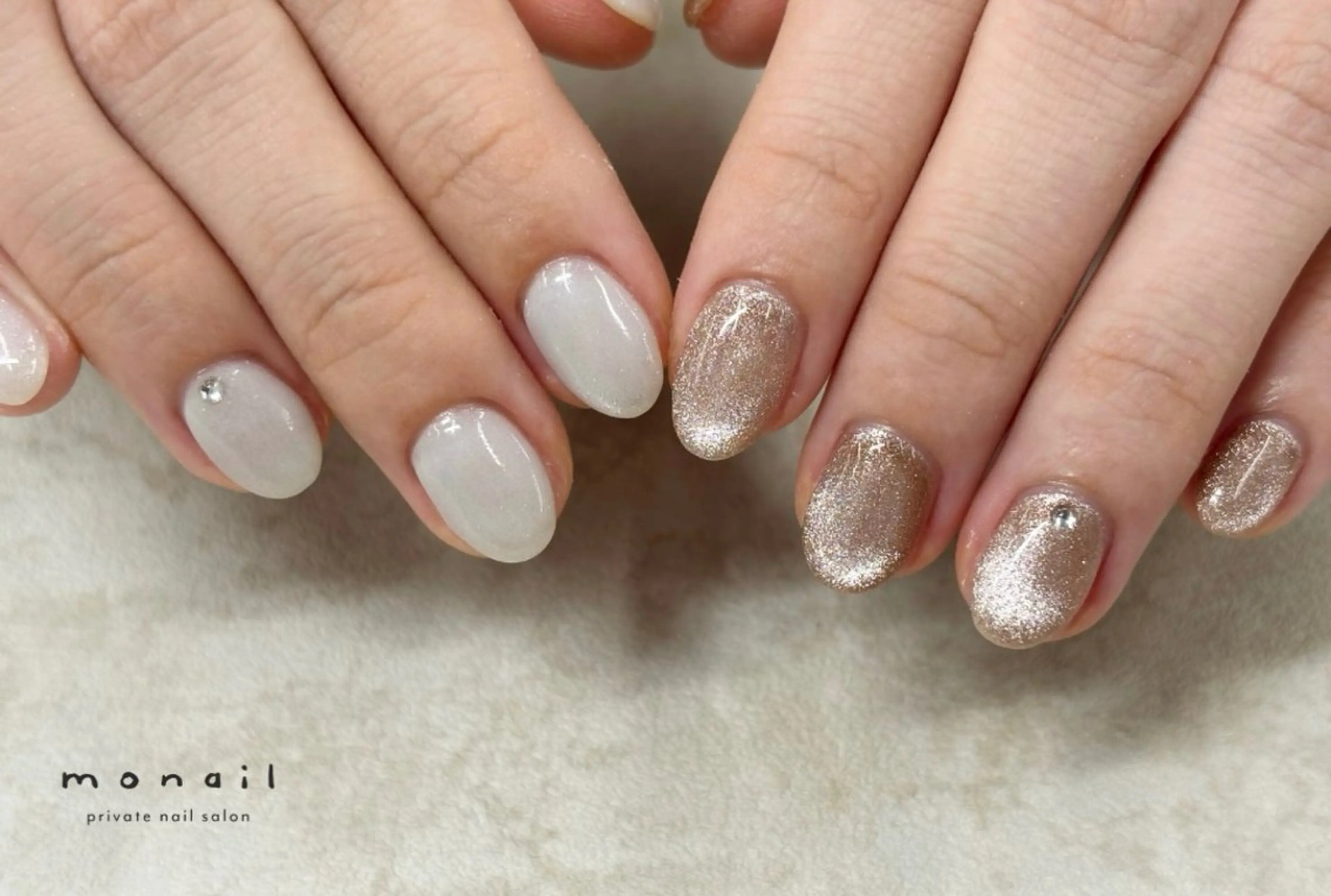 ネイル マグネットネイル ハンドネイル private  nail monail所属・nail salon monailのネイルデザイン