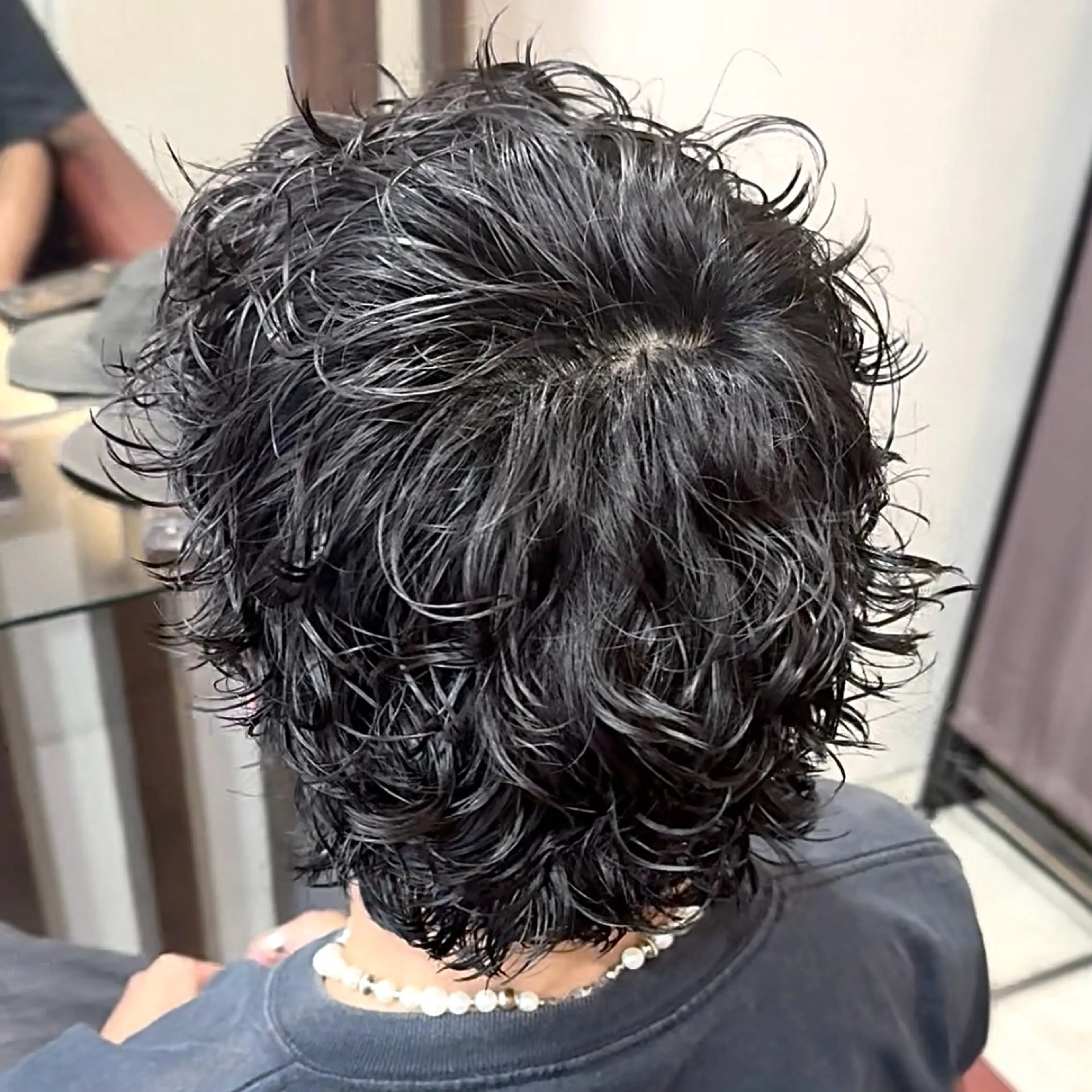 パーマ メンズ メンズウルフカット ウルフカット カット パーマ メンズ特化|パーマ| RYUのヘアスタイル