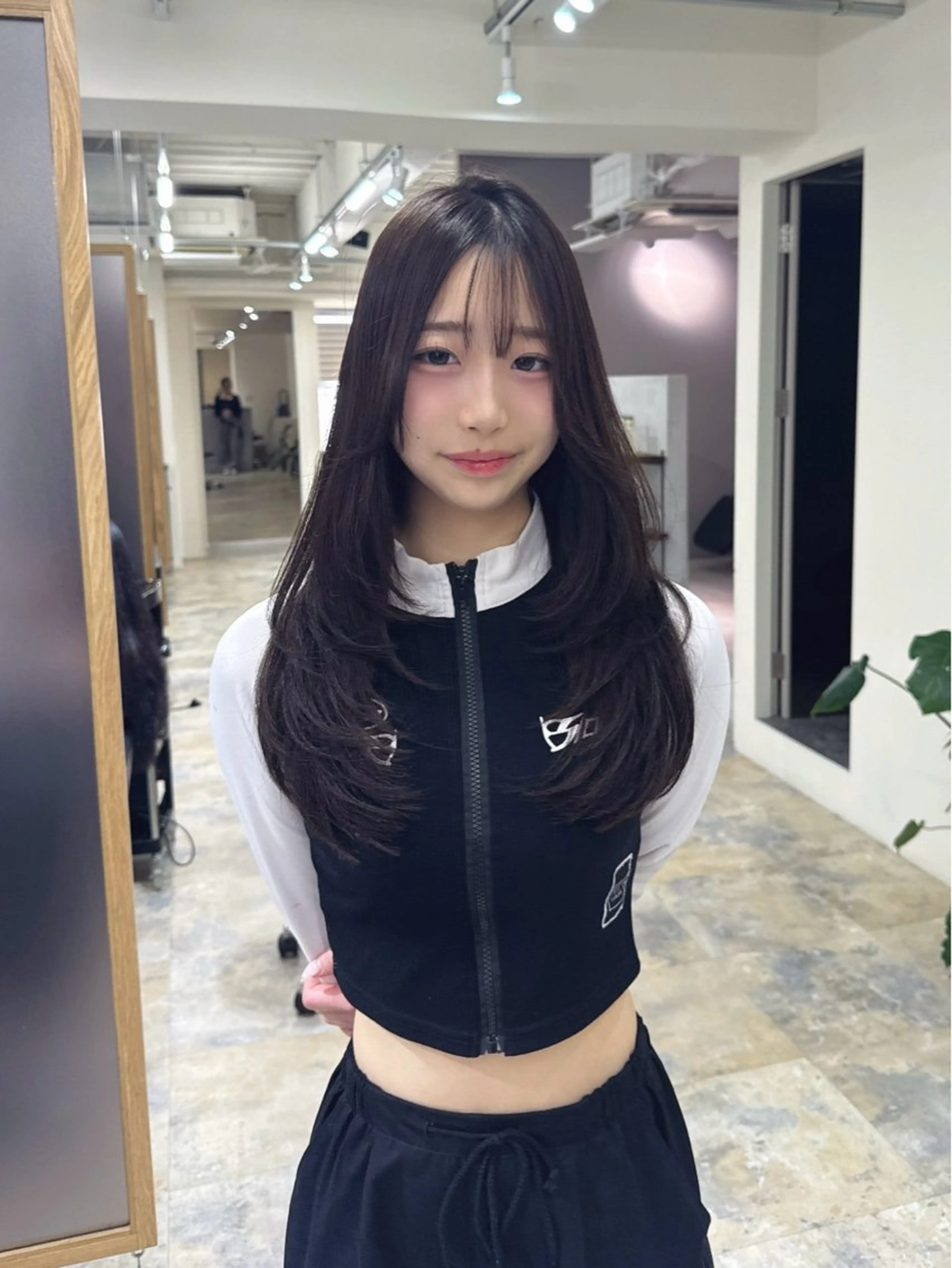 ロング カラー 透明感カラー オリーブカラー ヘアカラー Labo by ahnkism所属・FUUMI /艶髪/透明感カラーのヘアスタイル