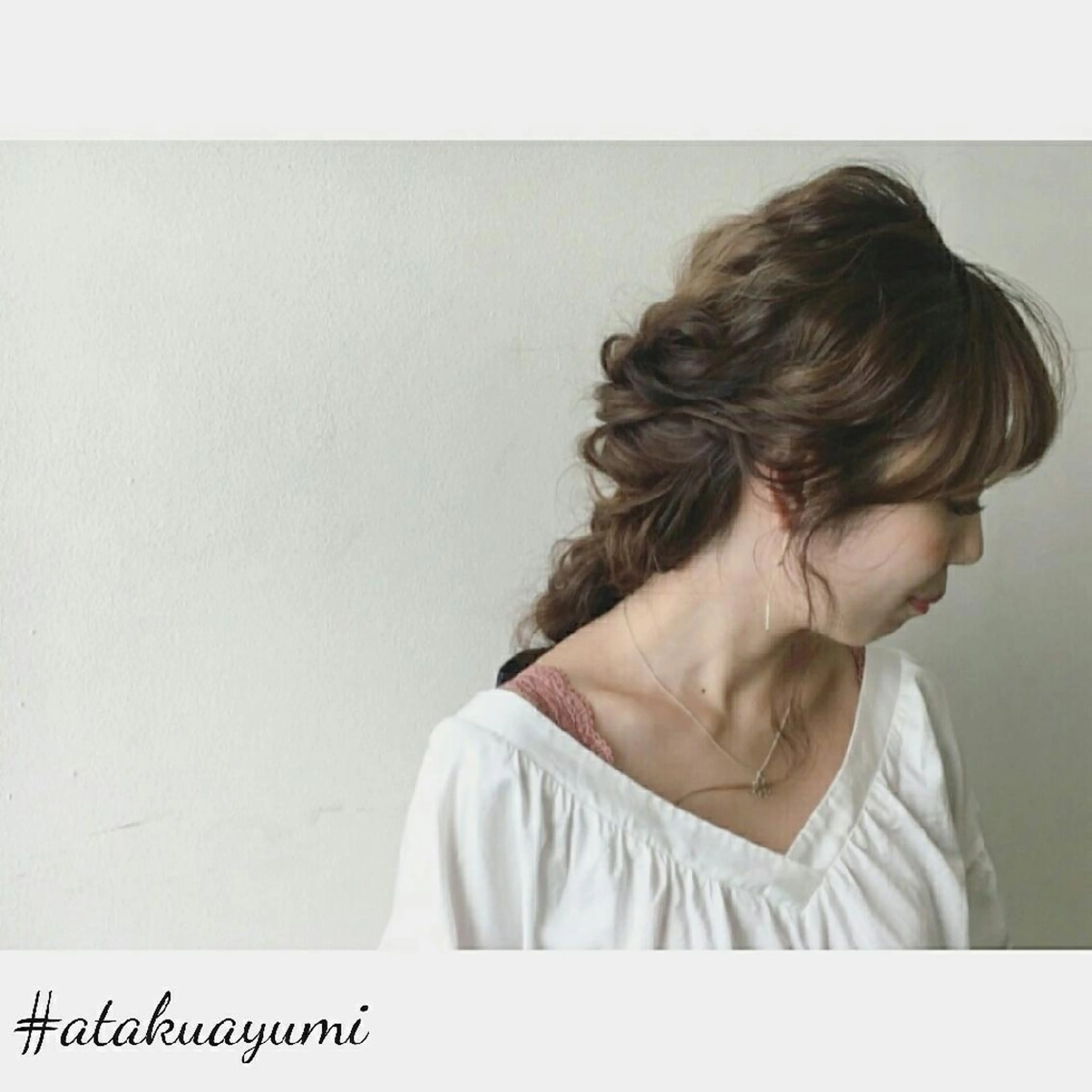 セミロング ヘアアレンジ ⭐️ アユミ⭐️のヘアスタイル
