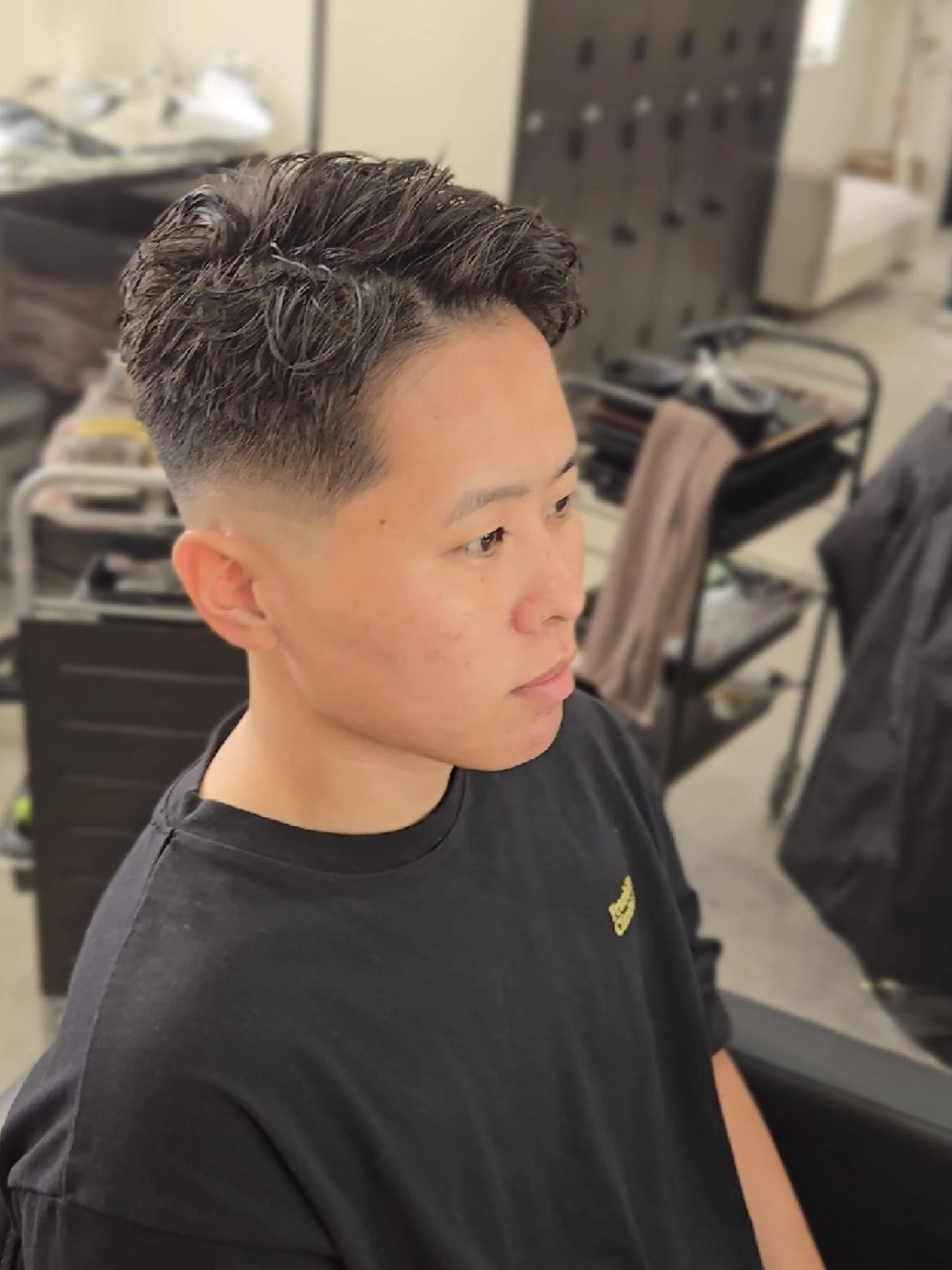メンズ ショート メンズパーマ カット パーマ ヘアセット Lapis 名古屋駅前店所属・LEN名古屋/パーマ メンズ特化美容師のヘアスタイル