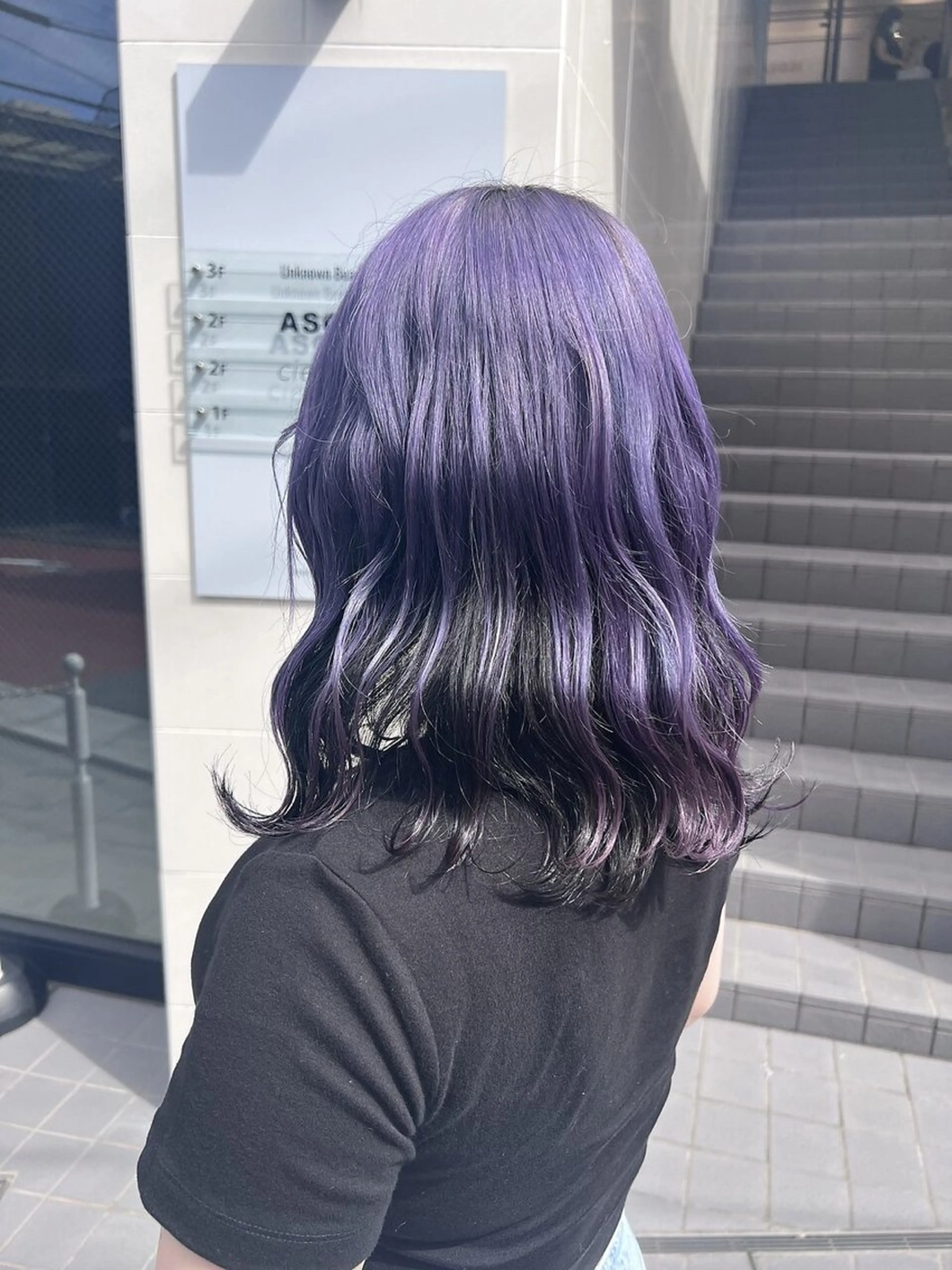 セミロング カラー ハイライトモデル募集 中/ kazusaのヘアスタイル