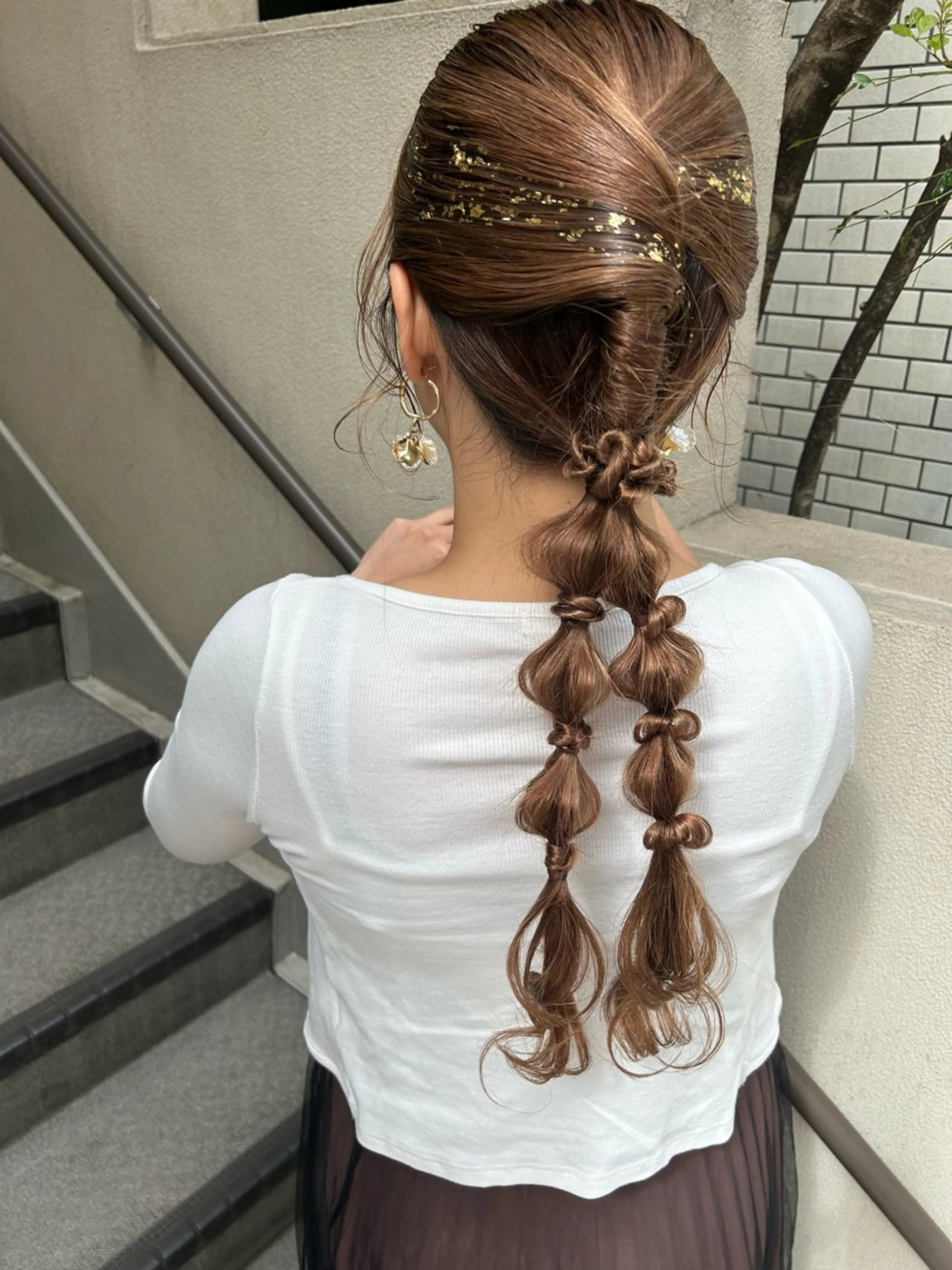 ロング ヘアアレンジ ポニーテール ヘアセット 飯塚 沙衣のヘアスタイル