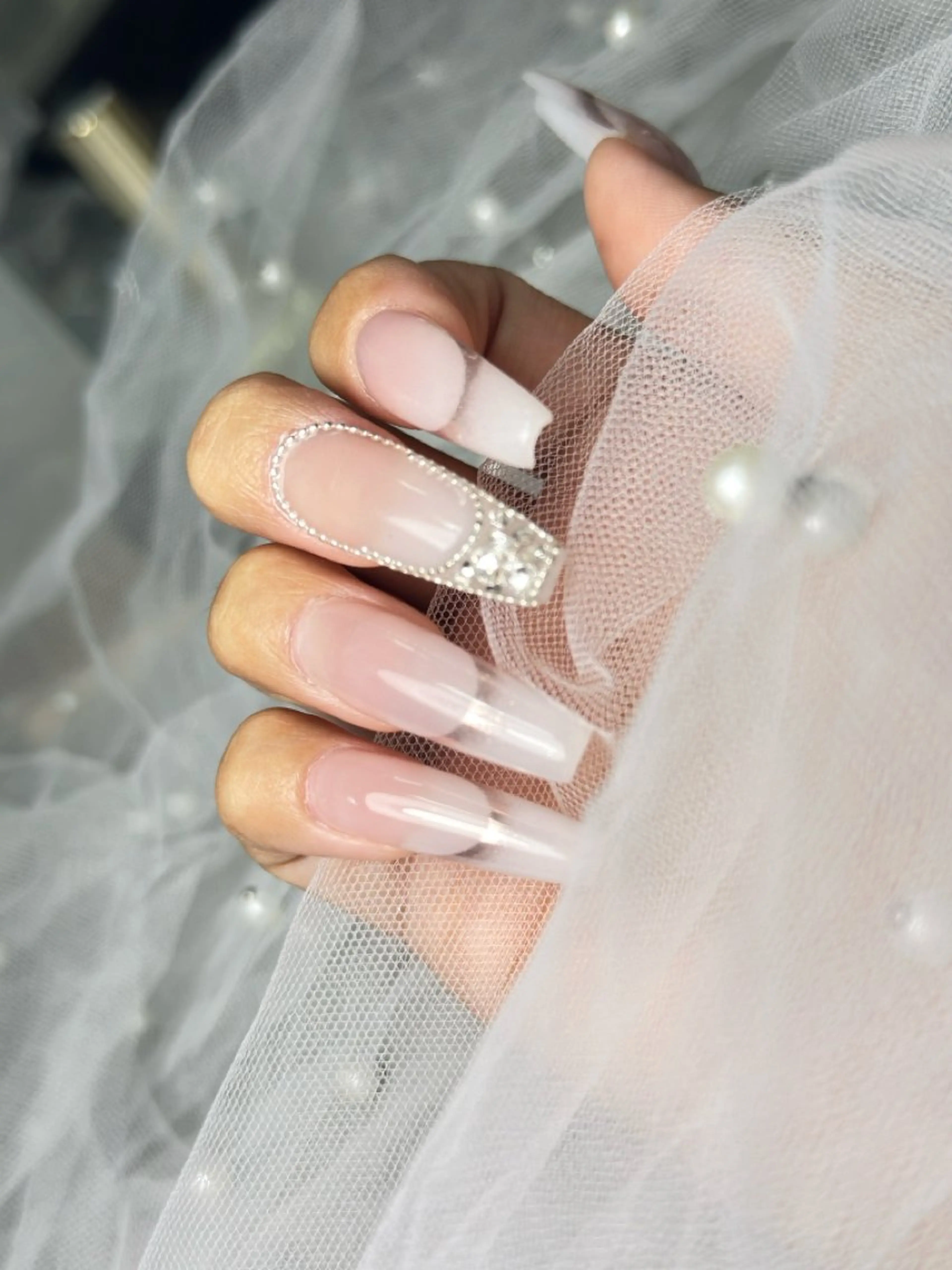 ネイル グラデーション スカルプネイル YAVIS_ nailのネイルデザイン