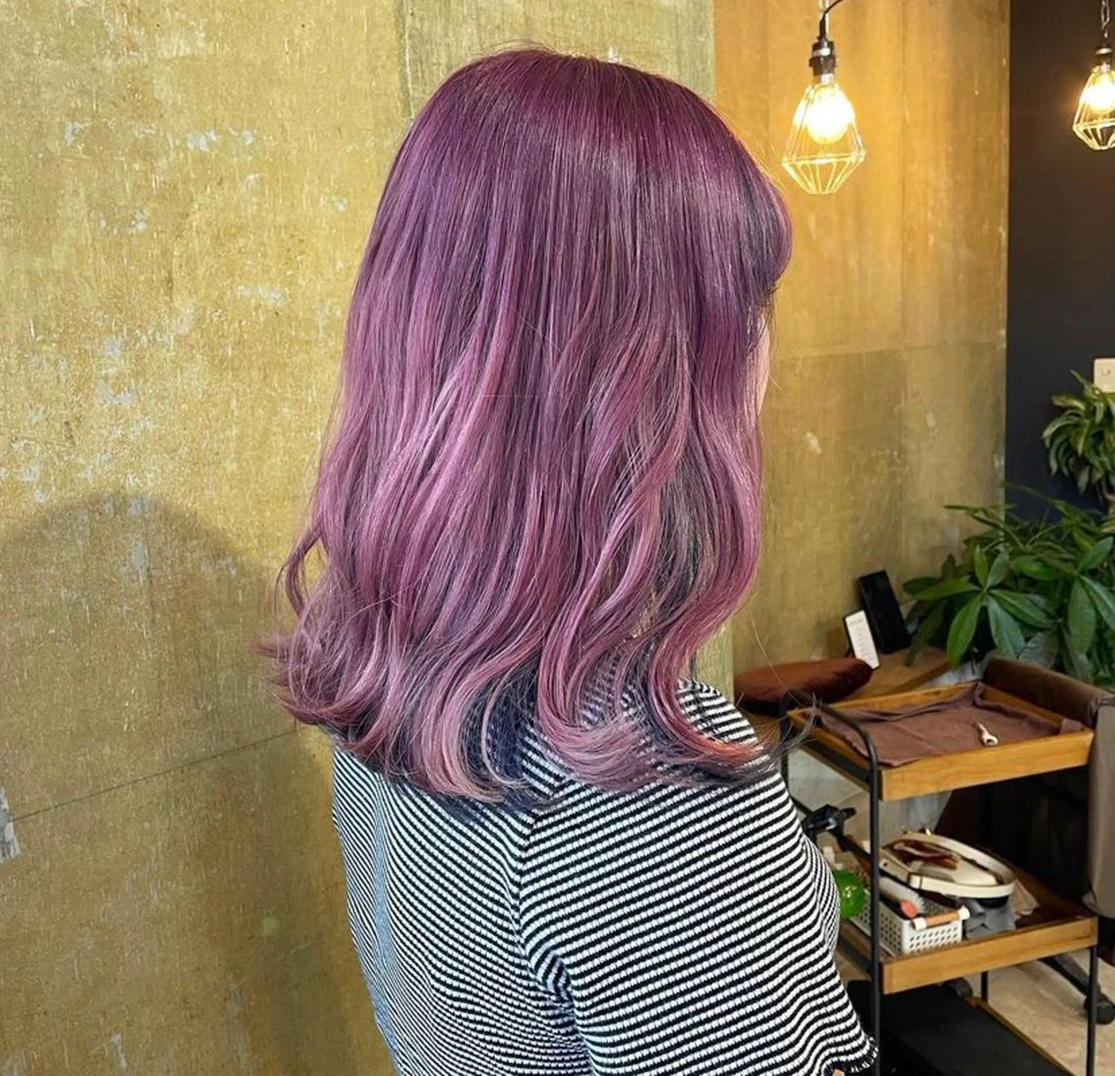 ミディアム カラー ピンクカラー 💈Blanco💈 カラー&ケア🌈のヘアスタイル