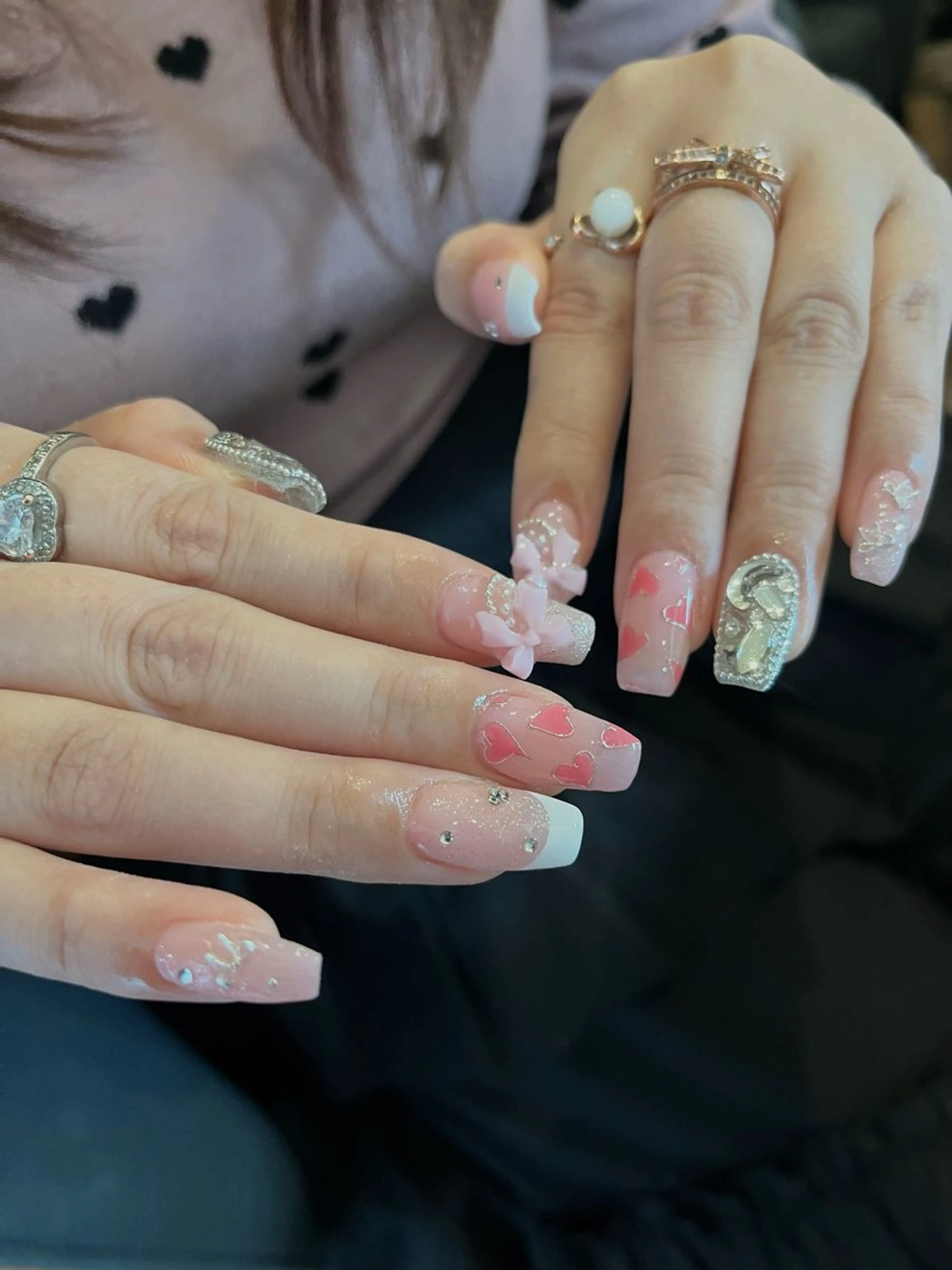 ネイル ガーリー ハンドネイル ballie／小野原 なつみのネイルデザイン