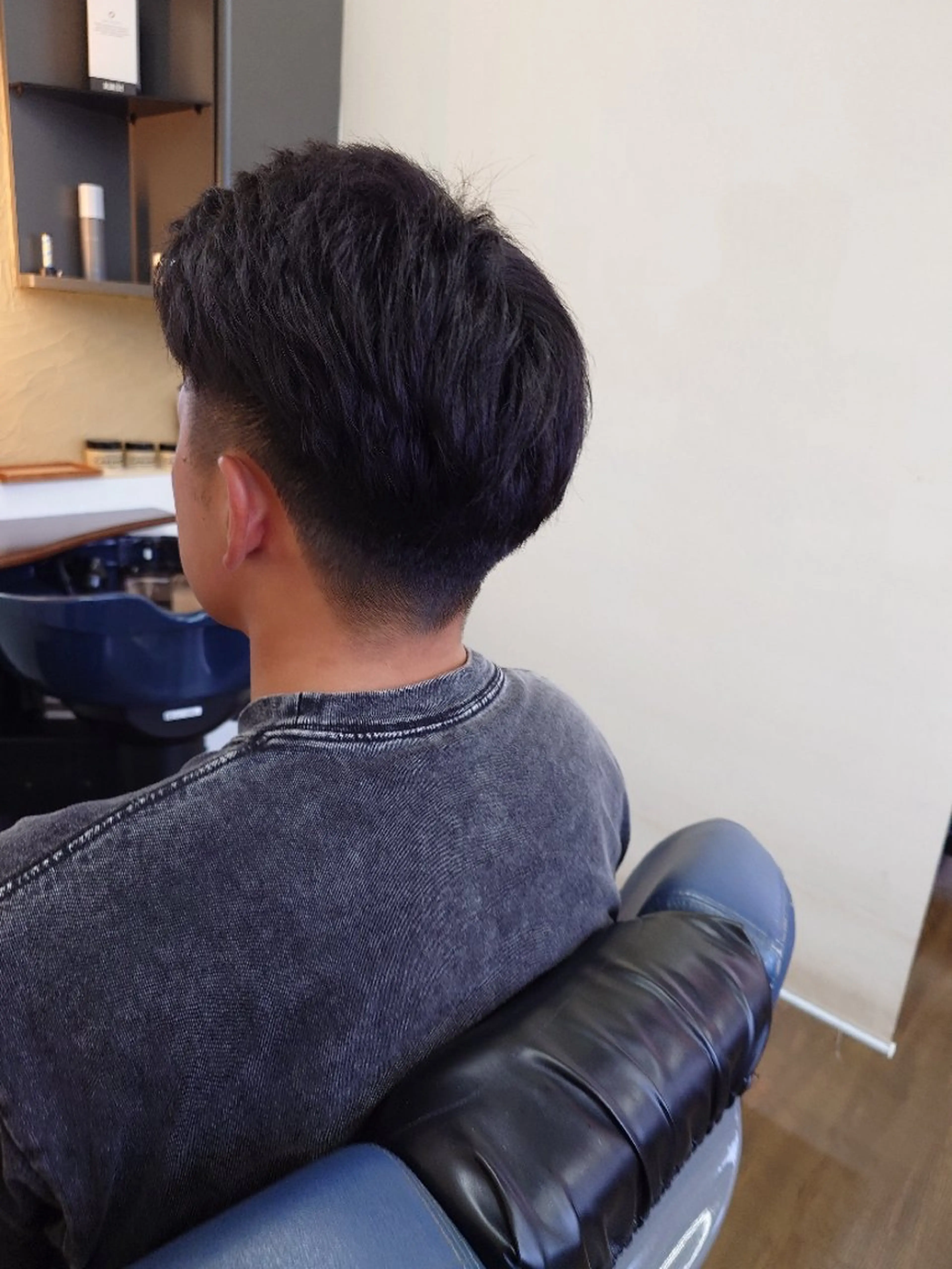 ショート ショートヘア カット ヘアーサロンカズミ所属・たけと/メンズカット フェザーパーマのヘアスタイル