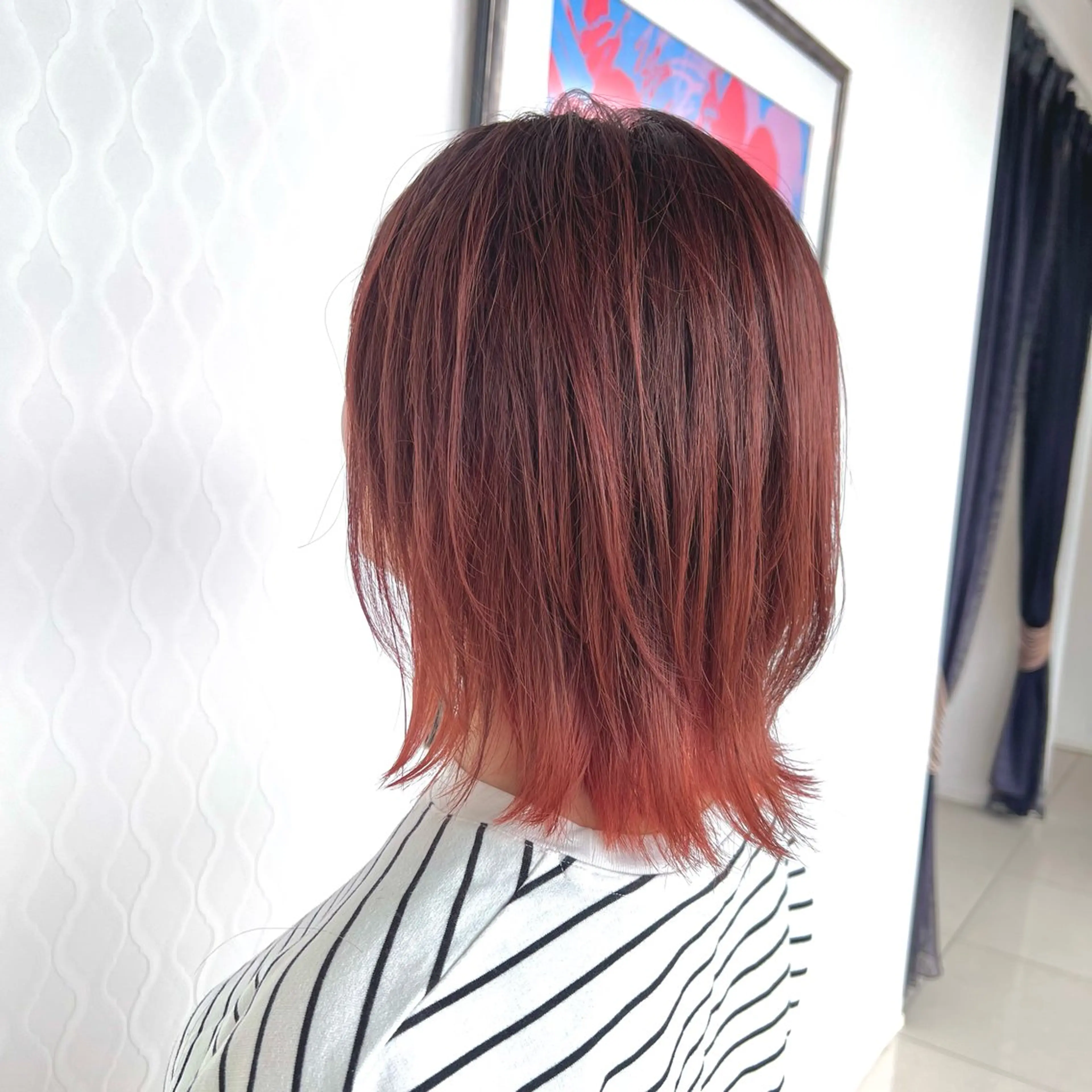 ミディアム カラー トリートメント 大石 祐那のヘアスタイル