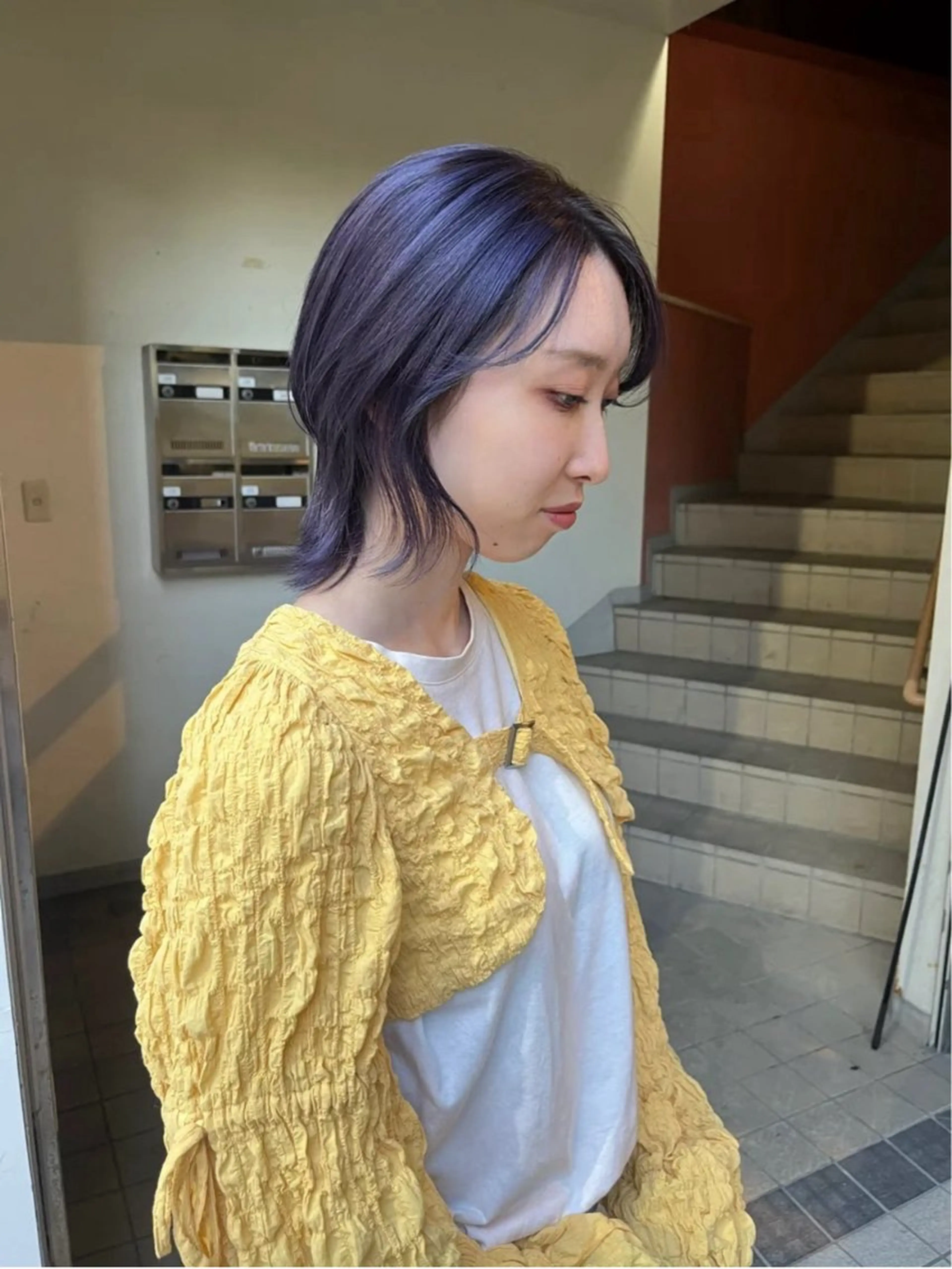 ミディアム ハッシュカット カット ヘアカラー トリートメント ColetteHAIR the MORIOKA所属・コレットヘアー 大村環奈のヘアスタイル