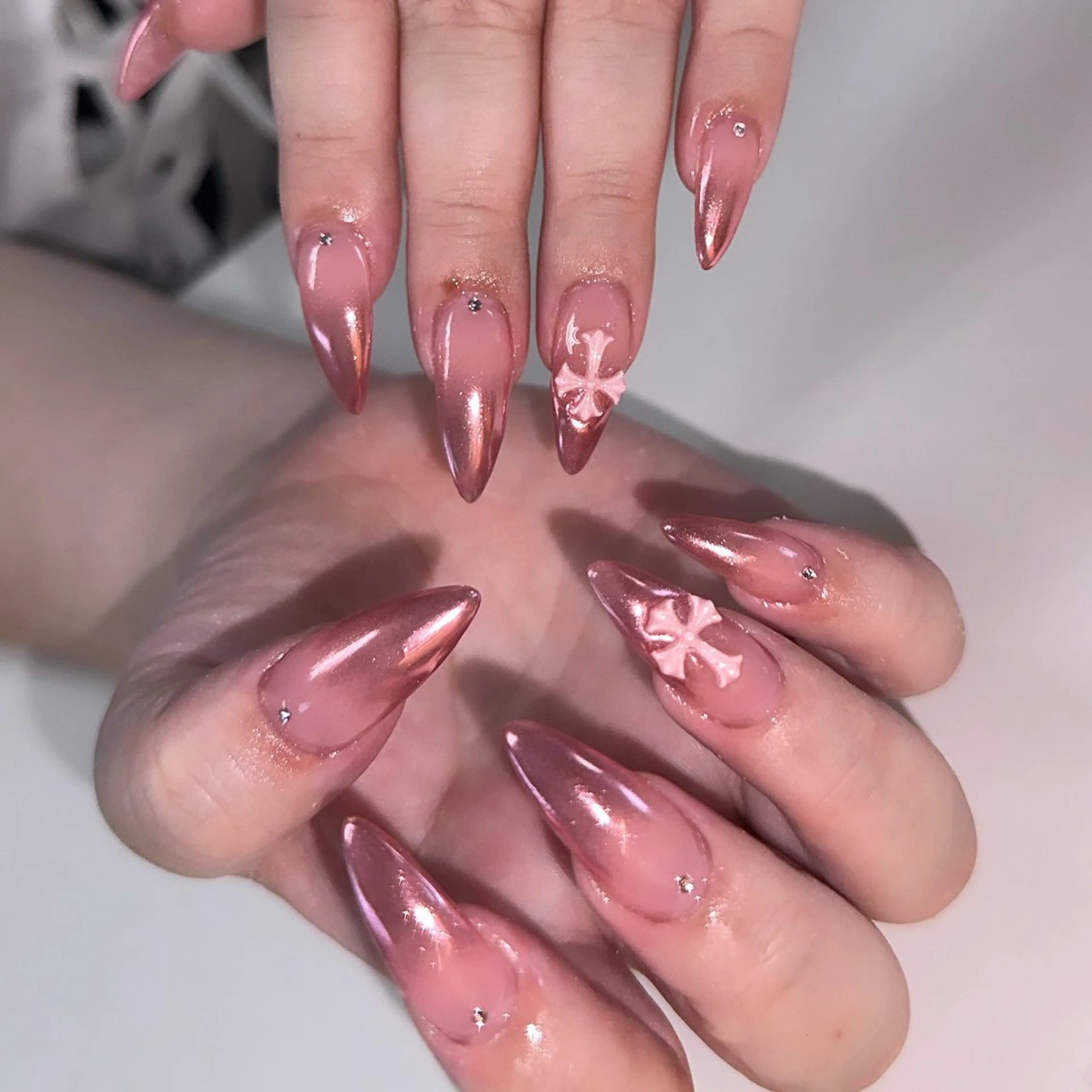 セミロング ハンドネイル Amo nailのネイルデザイン