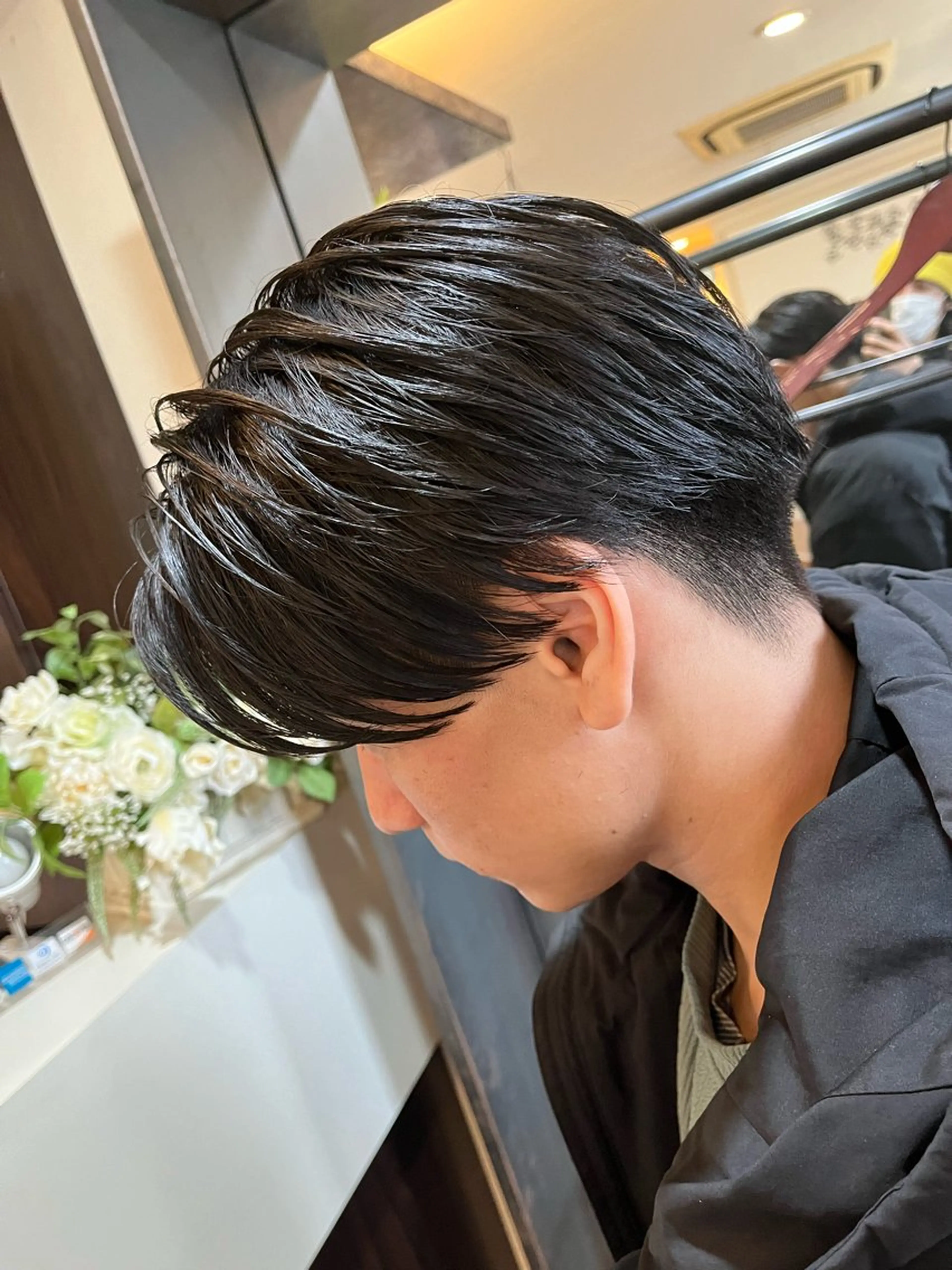 ミディアム メンズ センターパート Elche所属・パーマ率80%【齋藤 悠斗】のヘアスタイル