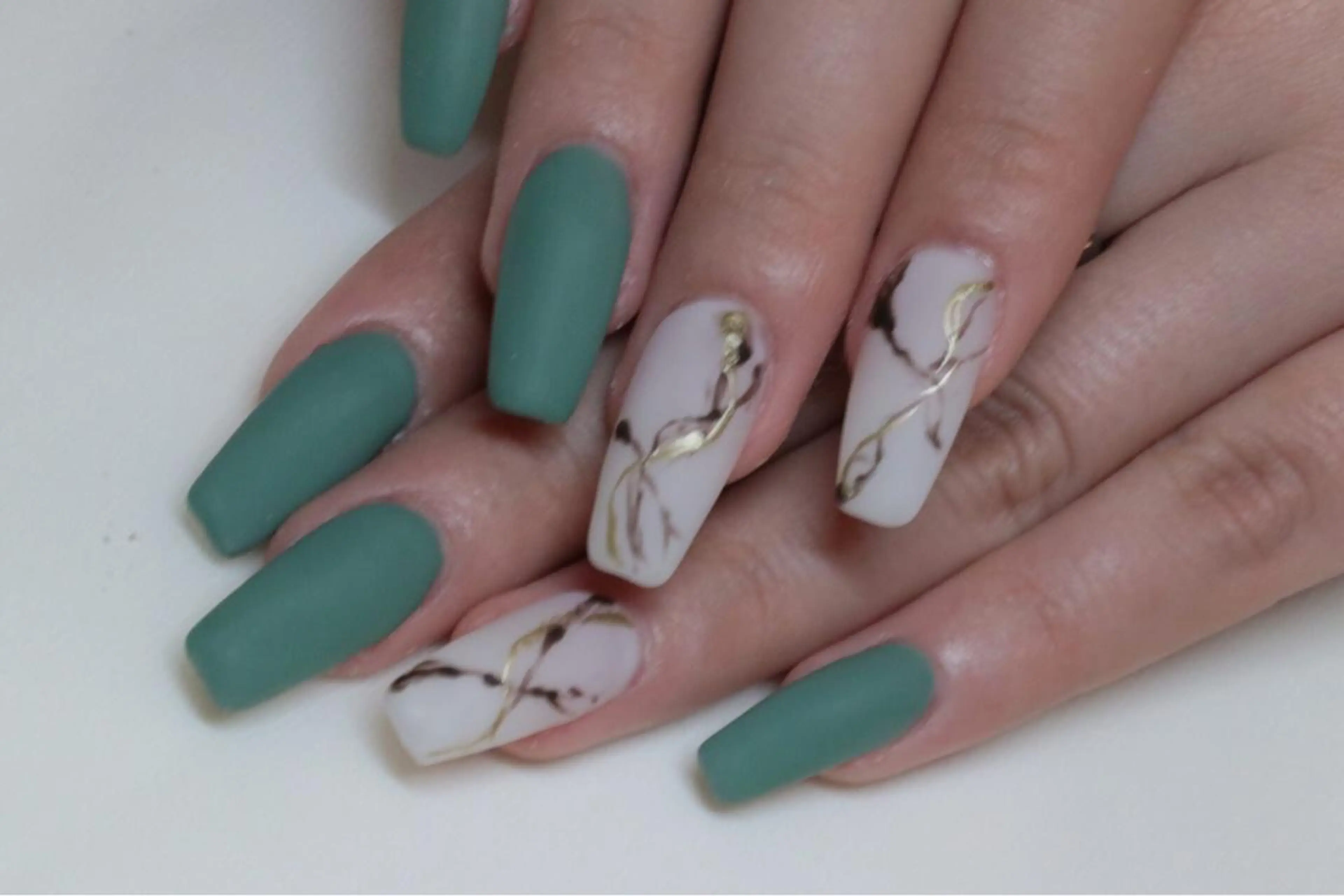 ネイル 大理石ネイル(マーブル) マットネイル Nail &Beauty Salon ☆Kirari☆所属・ビューティサロン ☆Kirari☆のネイルデザイン