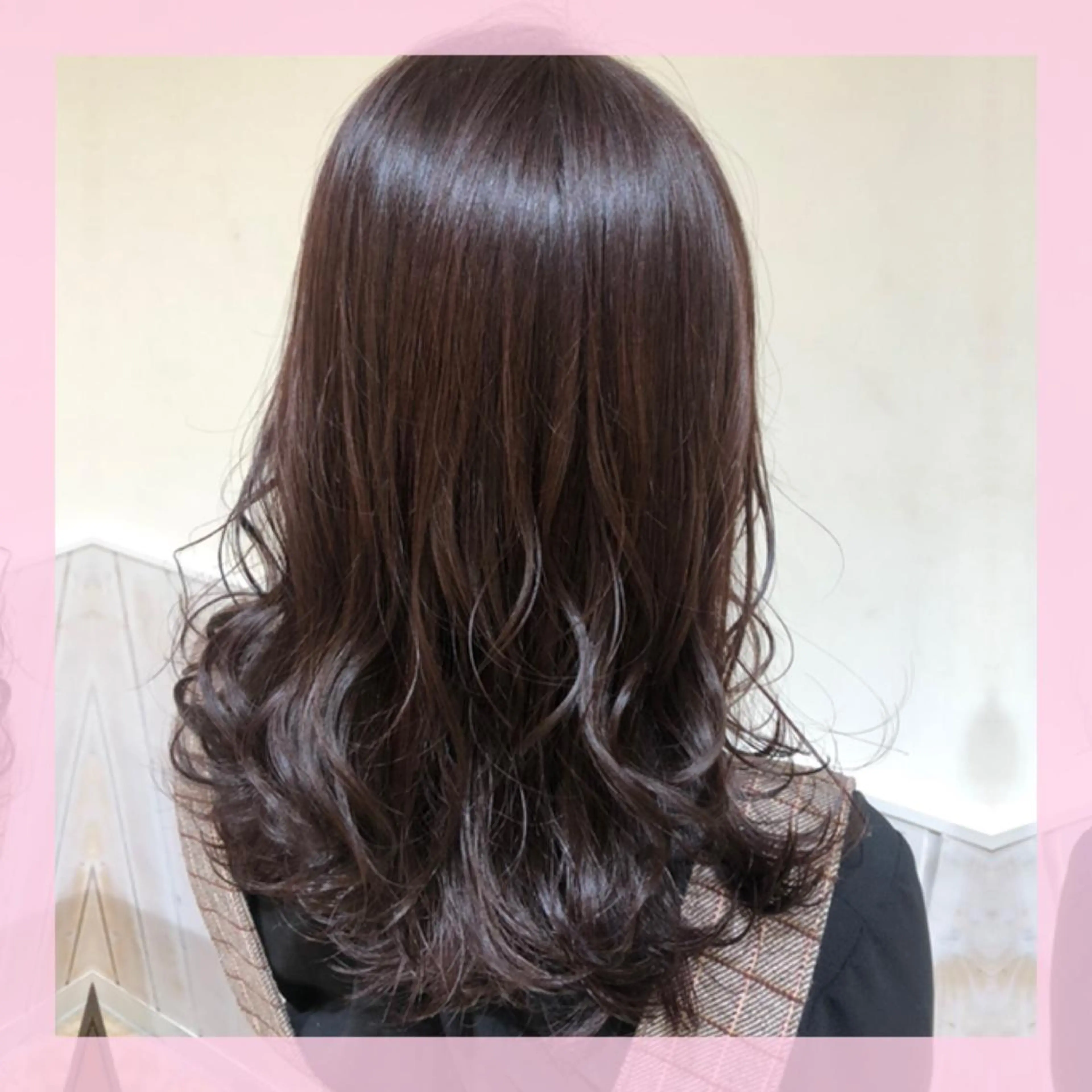 ミディアム カラー ブラウンカラー ラベンダーカラー ラベンダーブラウン カット ヘアカラー トリートメント plum.所属・🍒前川 🍒のヘアスタイル