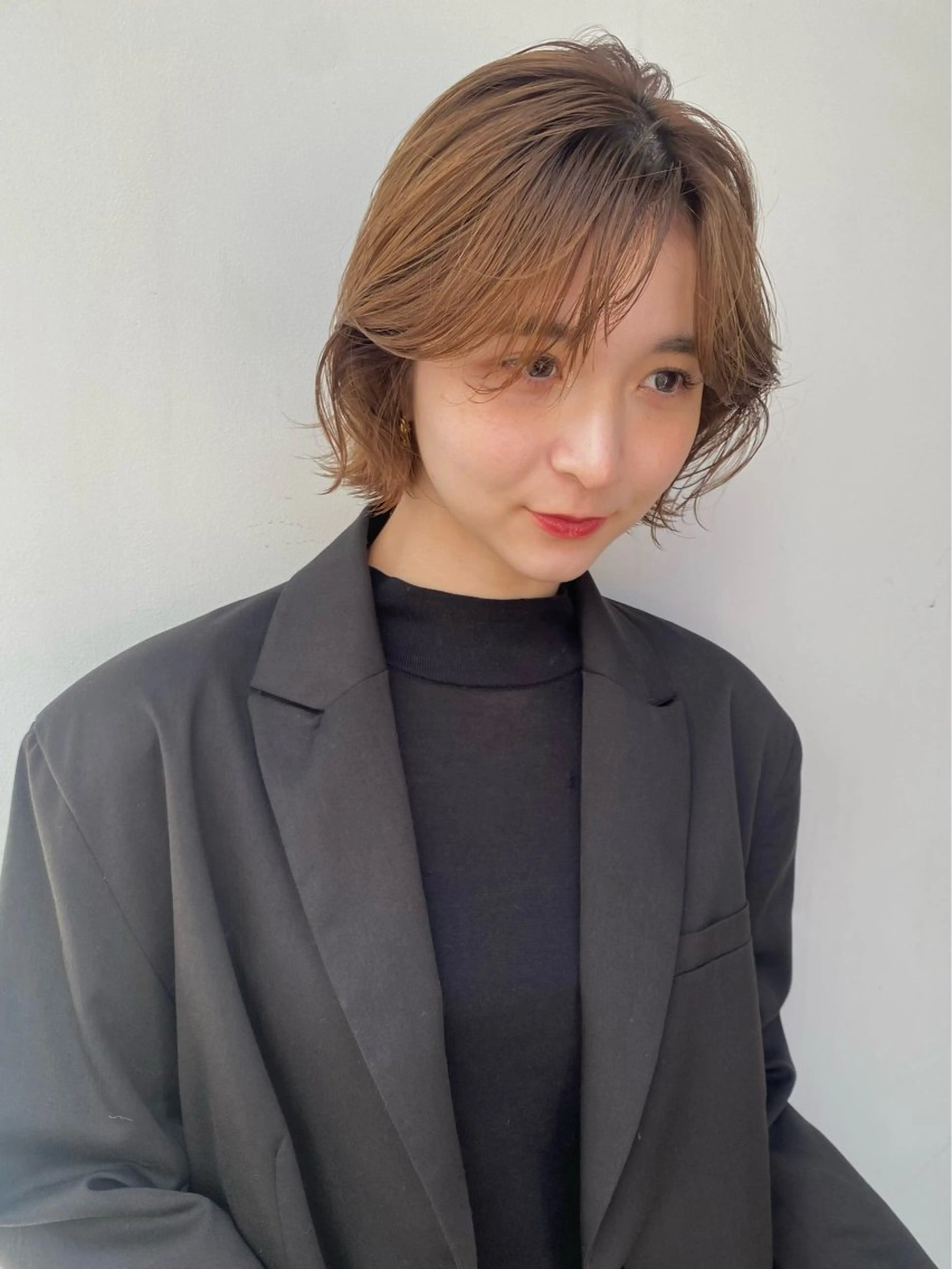 ミディアム ボブ yamashita moekaのヘアスタイル