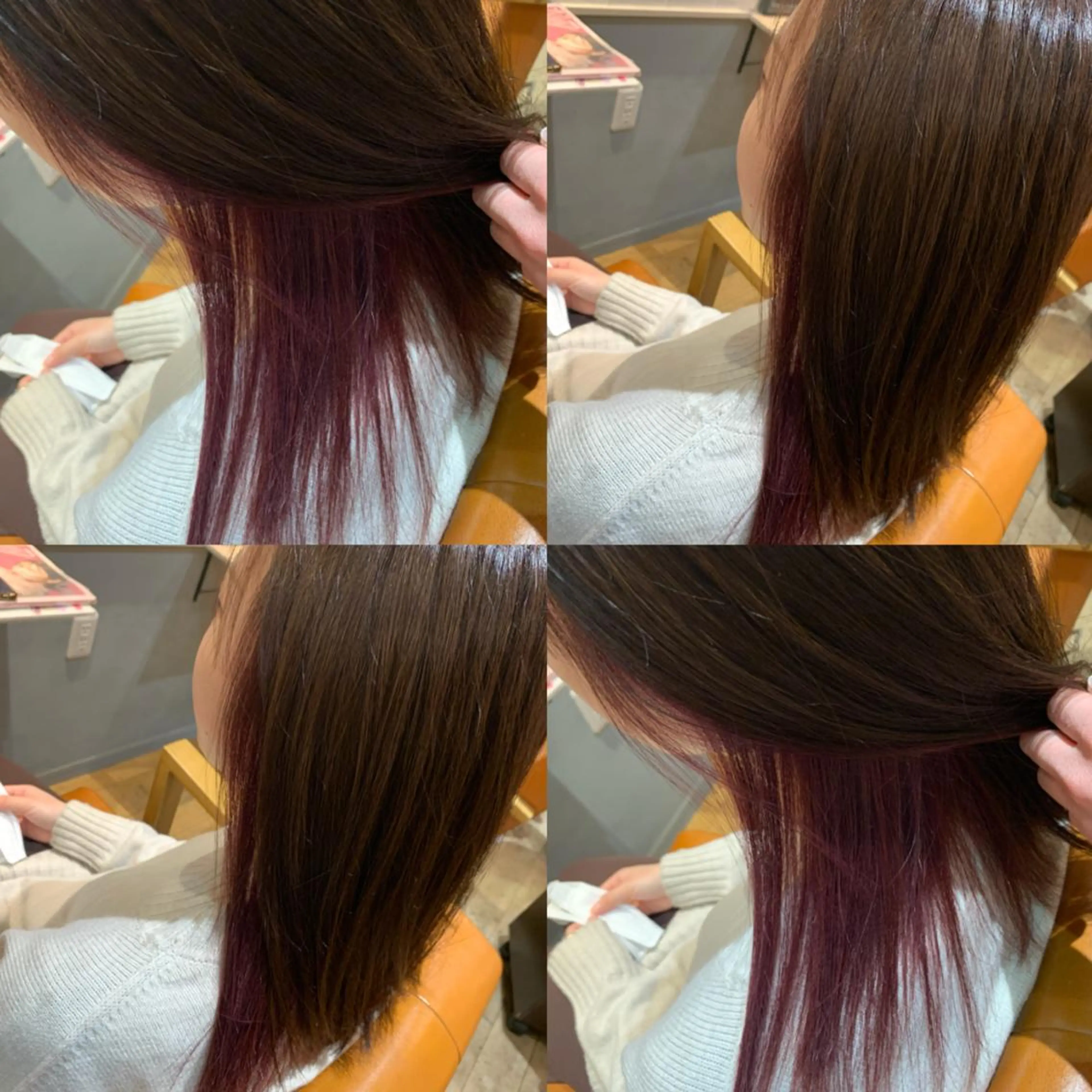 セミロング カラー カット ヘアカラー トリートメント 🦋韓国ヘア 坂本 菜摘🦋のヘアスタイル