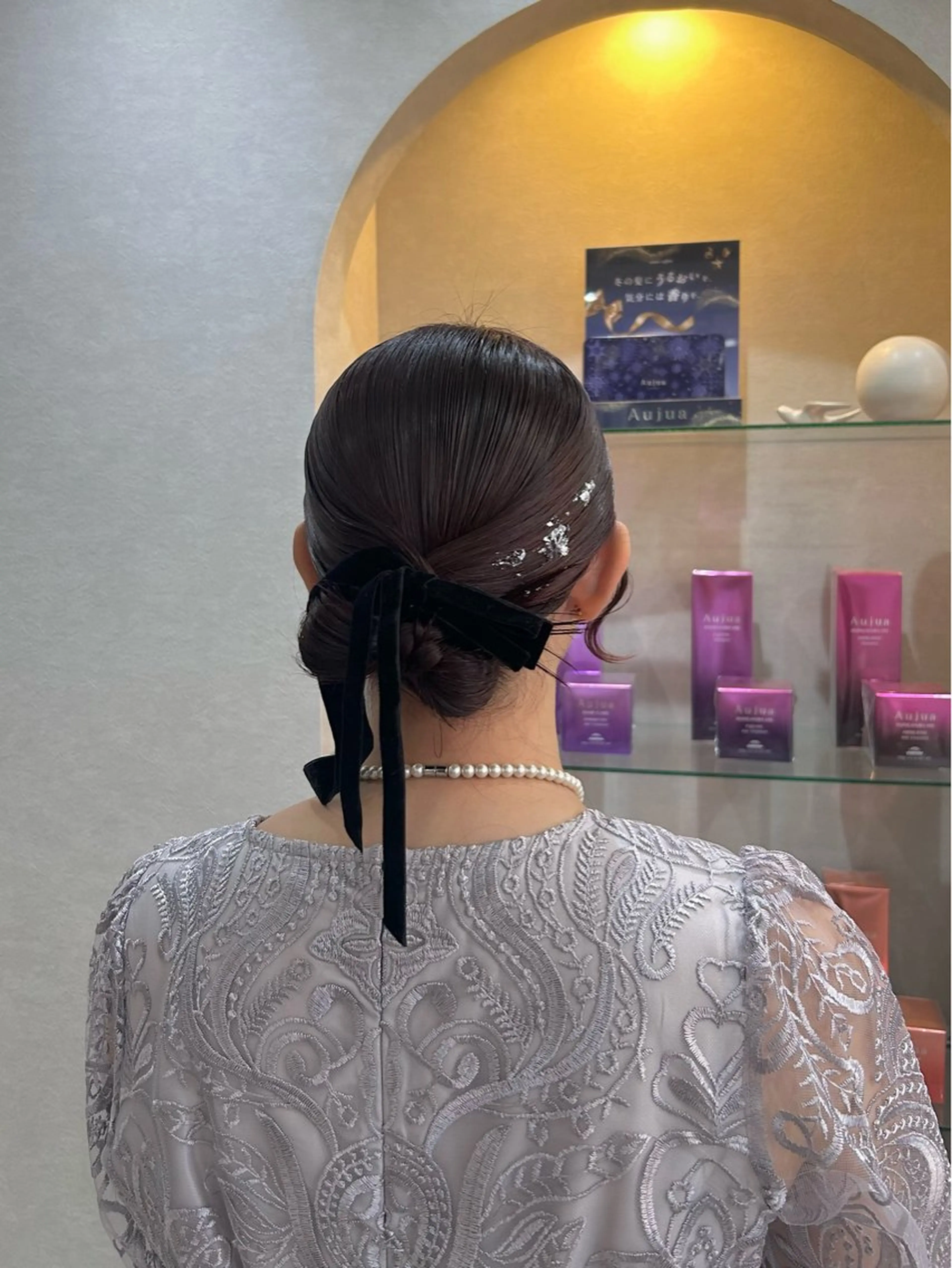 セミロング ヘアセット 斉藤 結のヘアスタイル