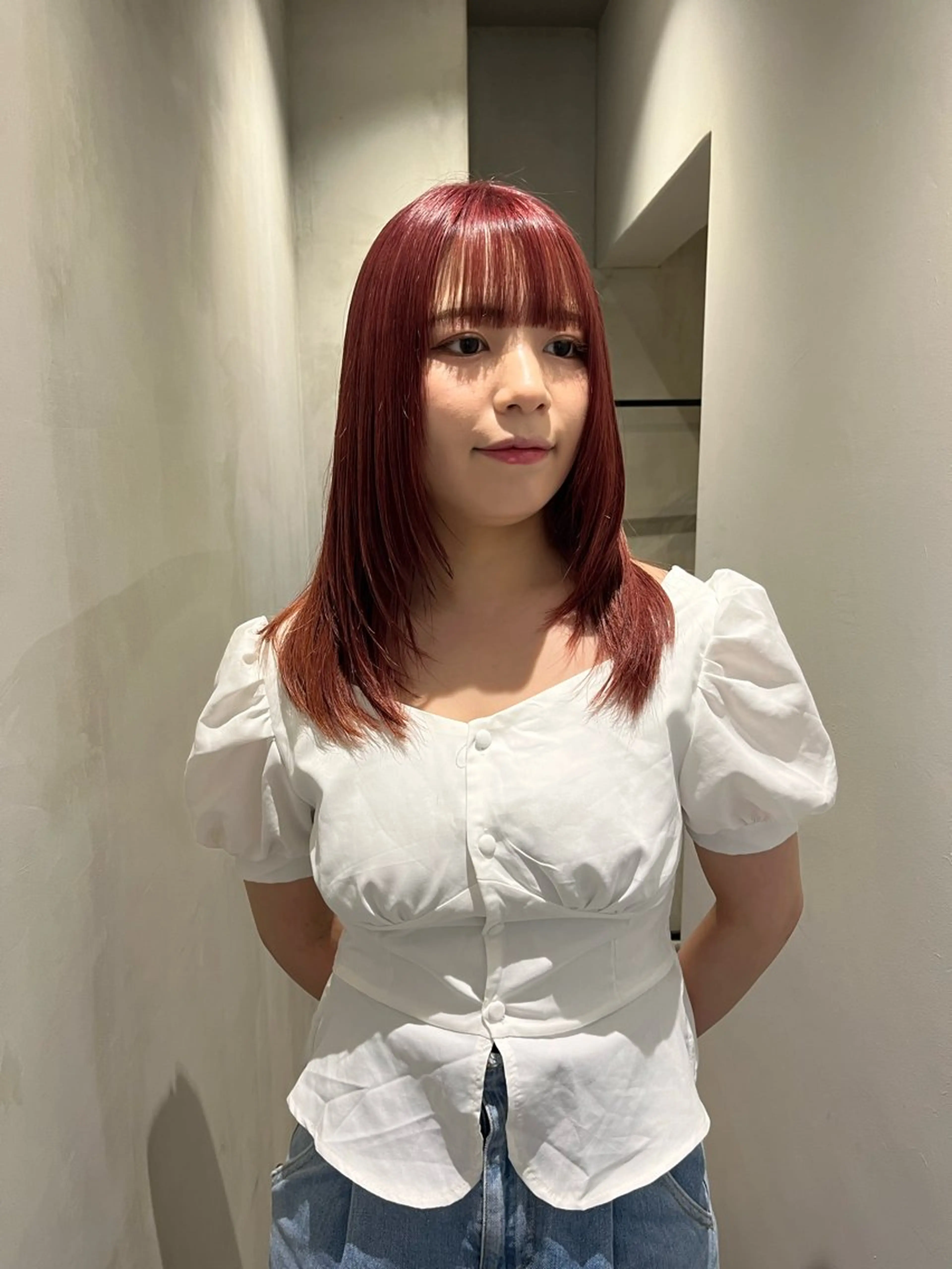 セミロング カラー カット ヘアカラー トリートメント ロエ平尾山荘所属・ショート/ハイライト /平尾/薬院/綜一郎のヘアスタイル