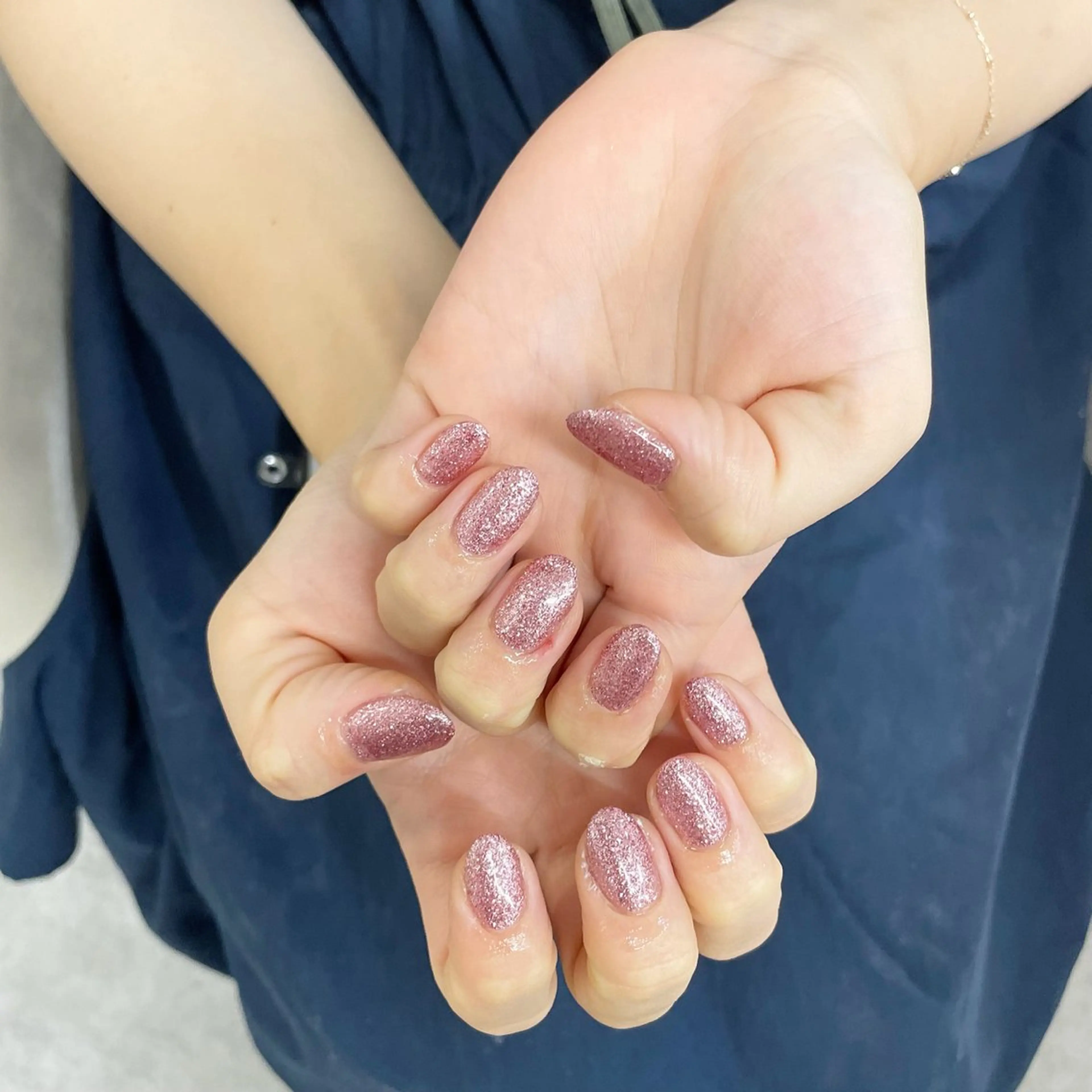 ネイル キラキラネイル ワンカラーネイル ハンドネイル Bianca川越西口 KITAZAKI🫧のネイルデザイン