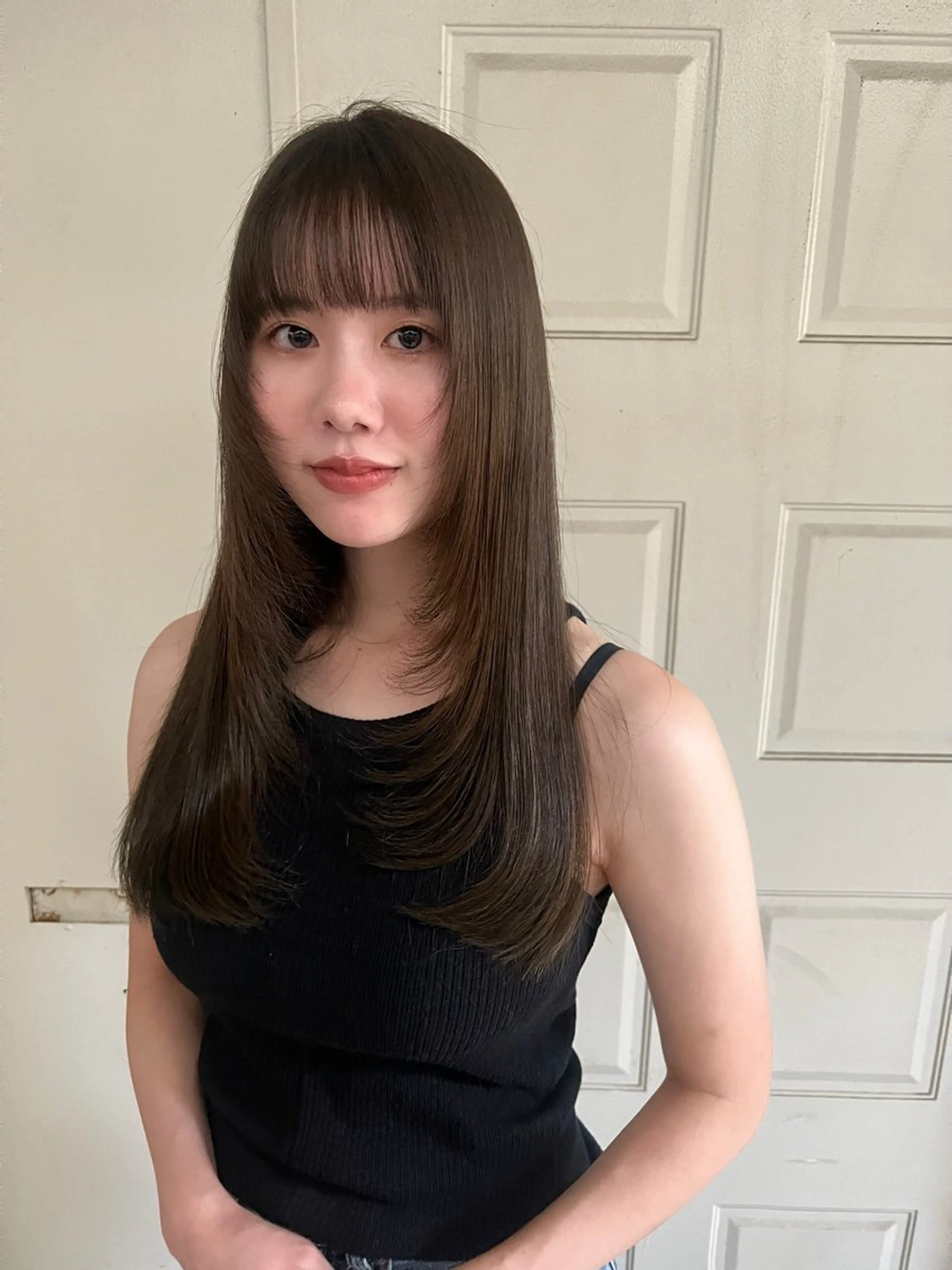 ロング カラー カット ヘアカラー トリートメント まろやか透明感カラー ♡MANAのヘアスタイル