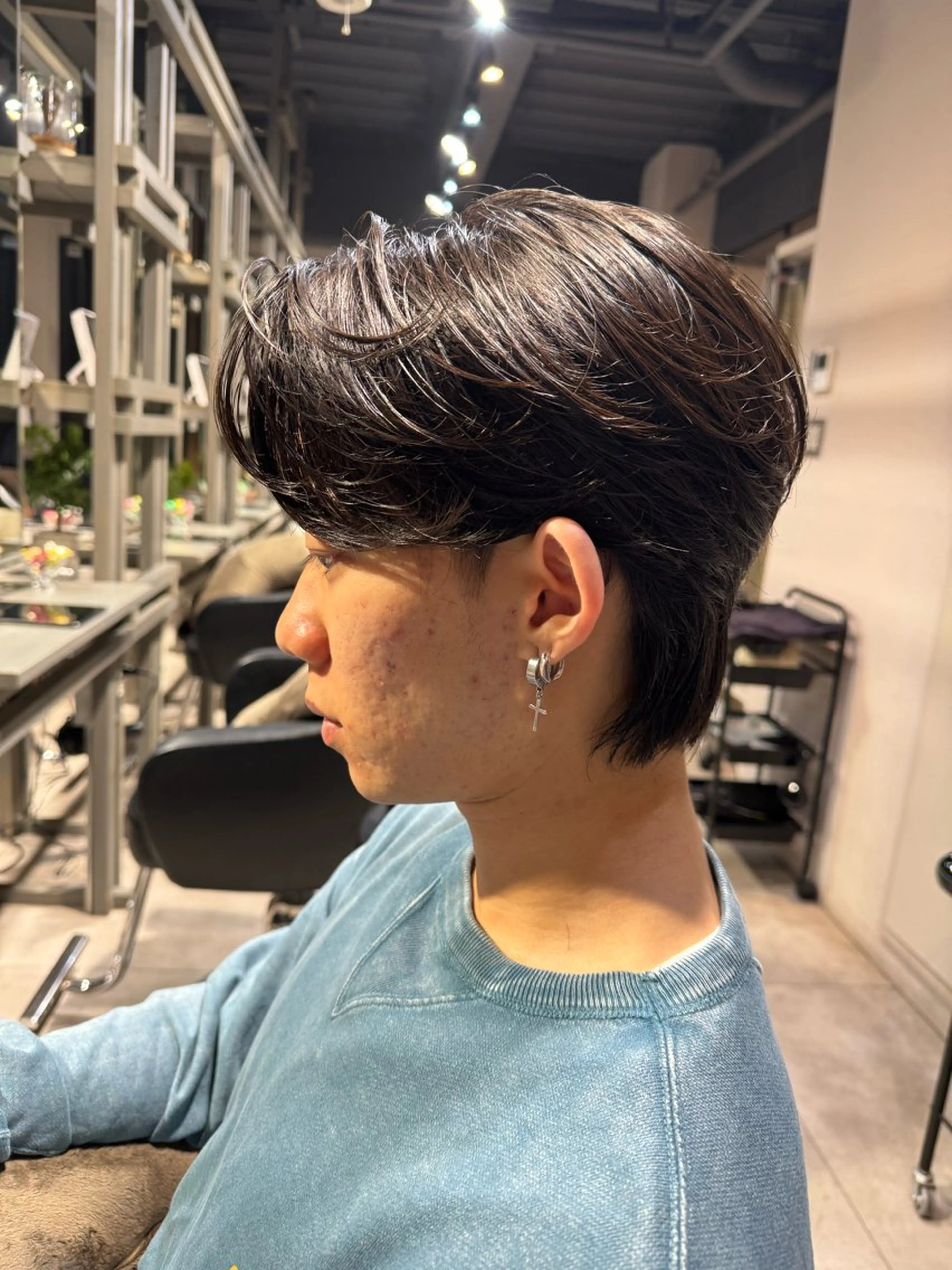 ミディアム パーマ メンズ メンズ韓国風 韓国風ヘア Dxxxx III所属・オシャレ女性目線の 大人メンズ❁⃘*.ﾟのヘアスタイル