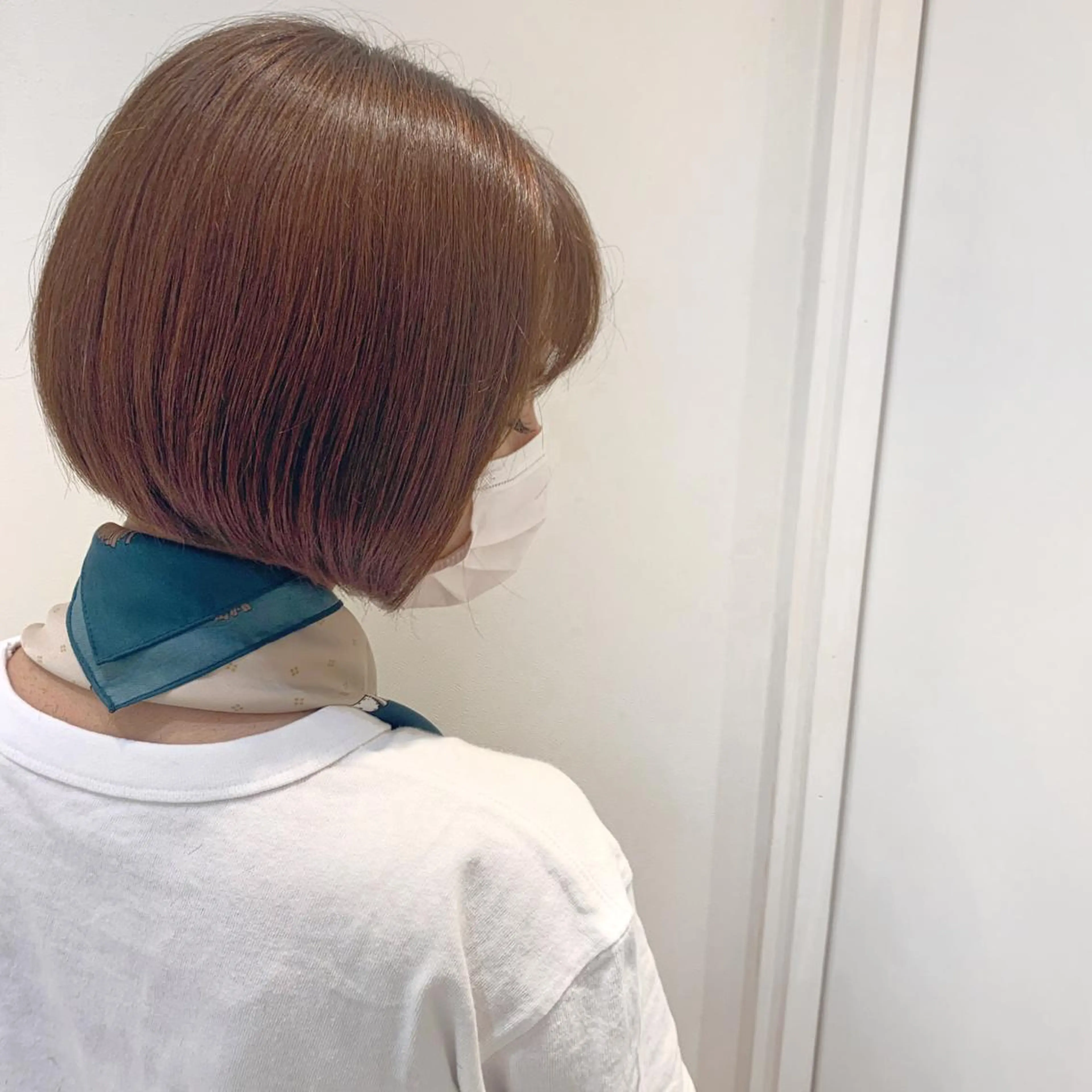 ショート カット ヘアカラー トリートメント 縮毛矯正×再生カラー 特化マネージャー美里のヘアスタイル