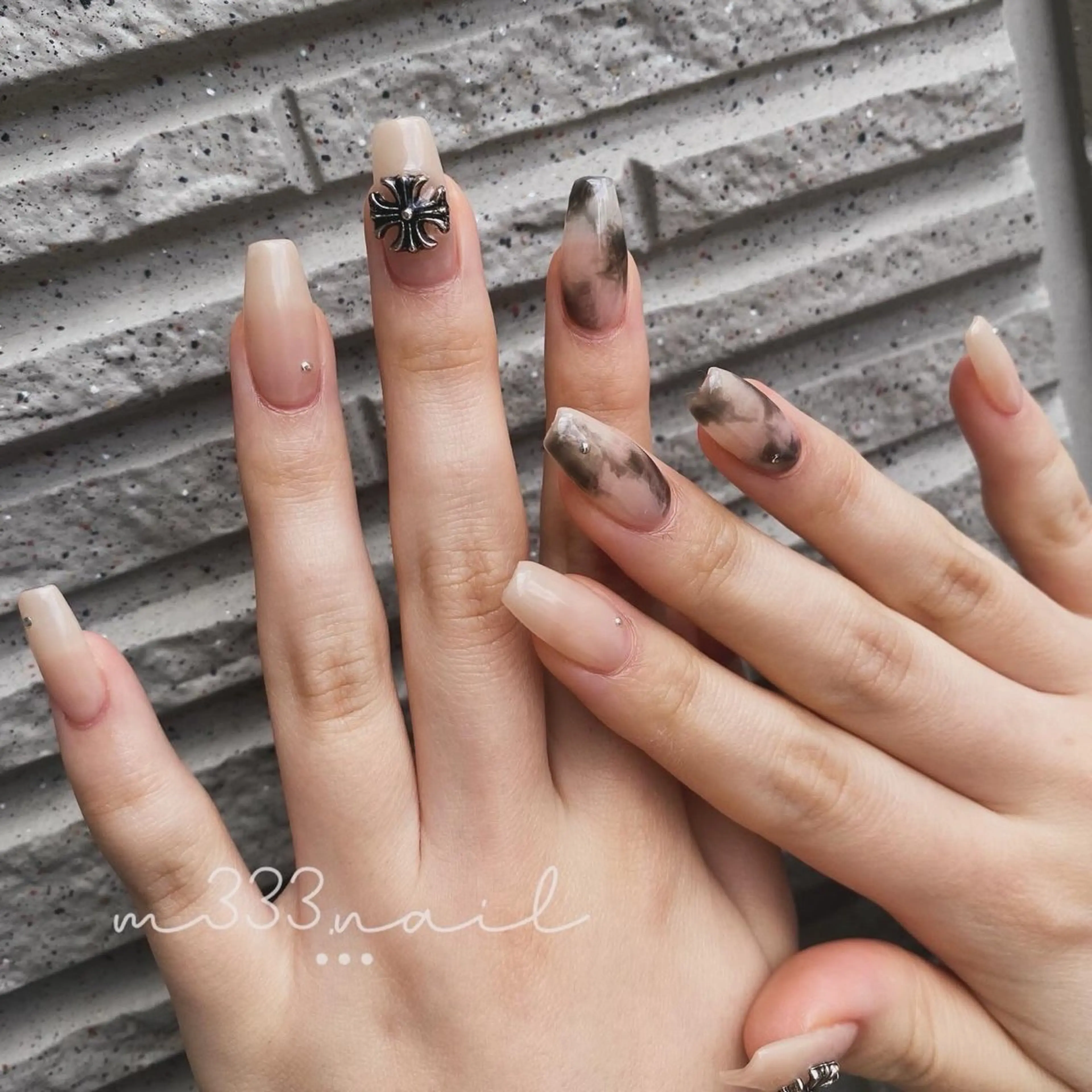 ネイル 大理石ネイル(マーブル) シンプルネイル ハンドネイル hair  MILE.所属・MILE. mukonosouのネイルデザイン