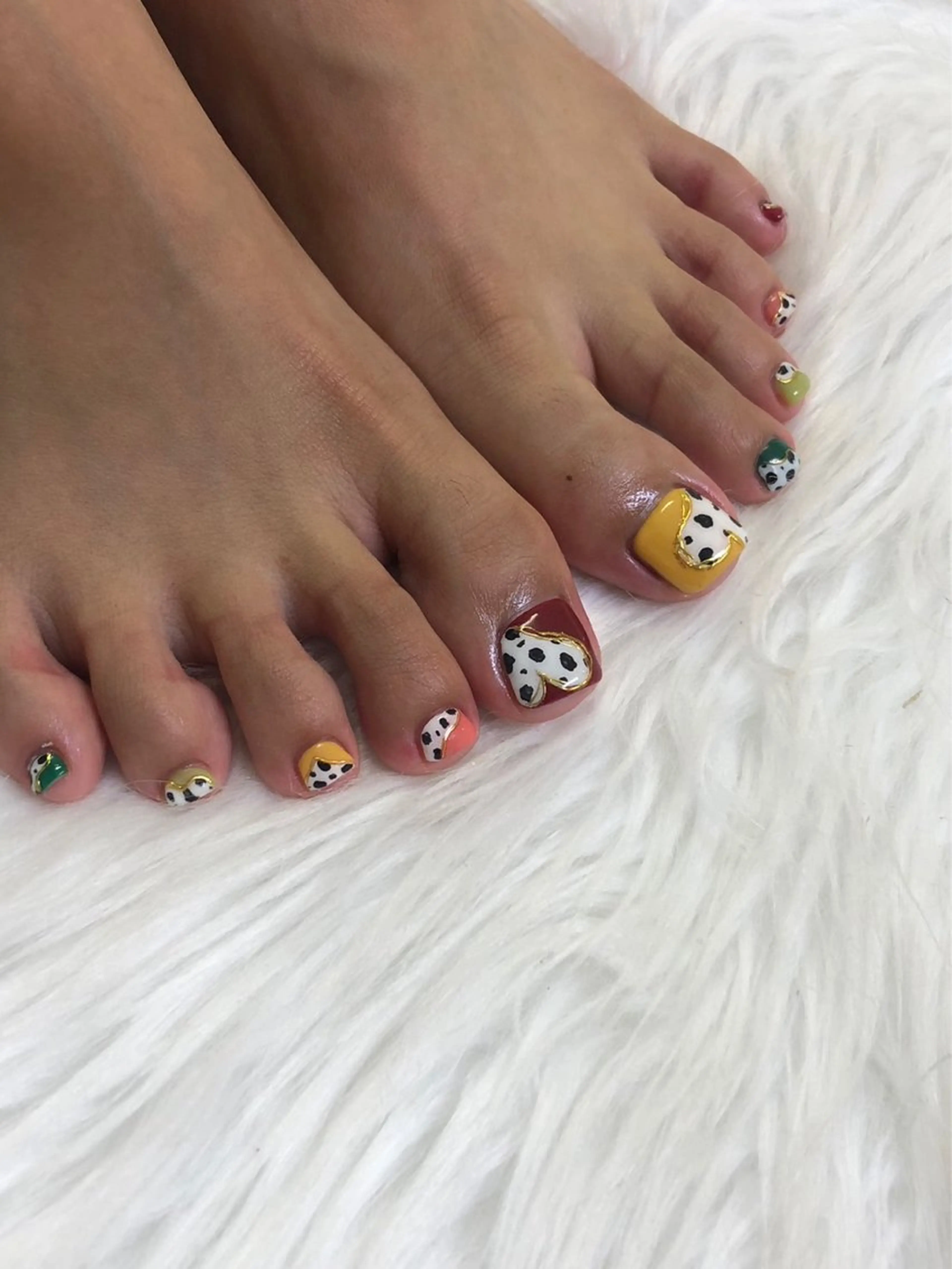 ネイル フットネイル Mana‪ ‪·͜· ❤︎‬のネイルデザイン