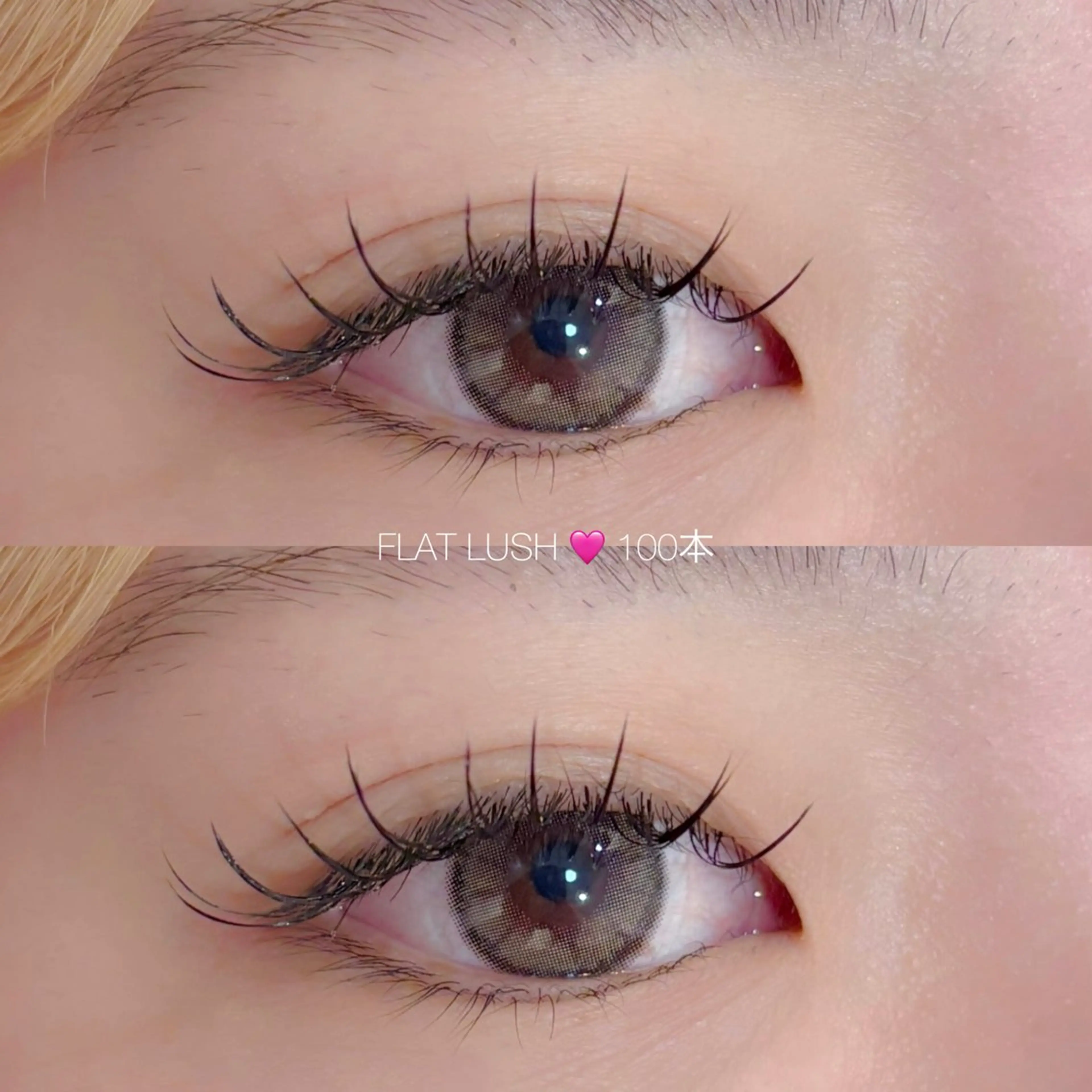 マツエク・マツパ キュート フラットラッシュ CreBiA🎀 ayaのマツエク・マツパデザイン