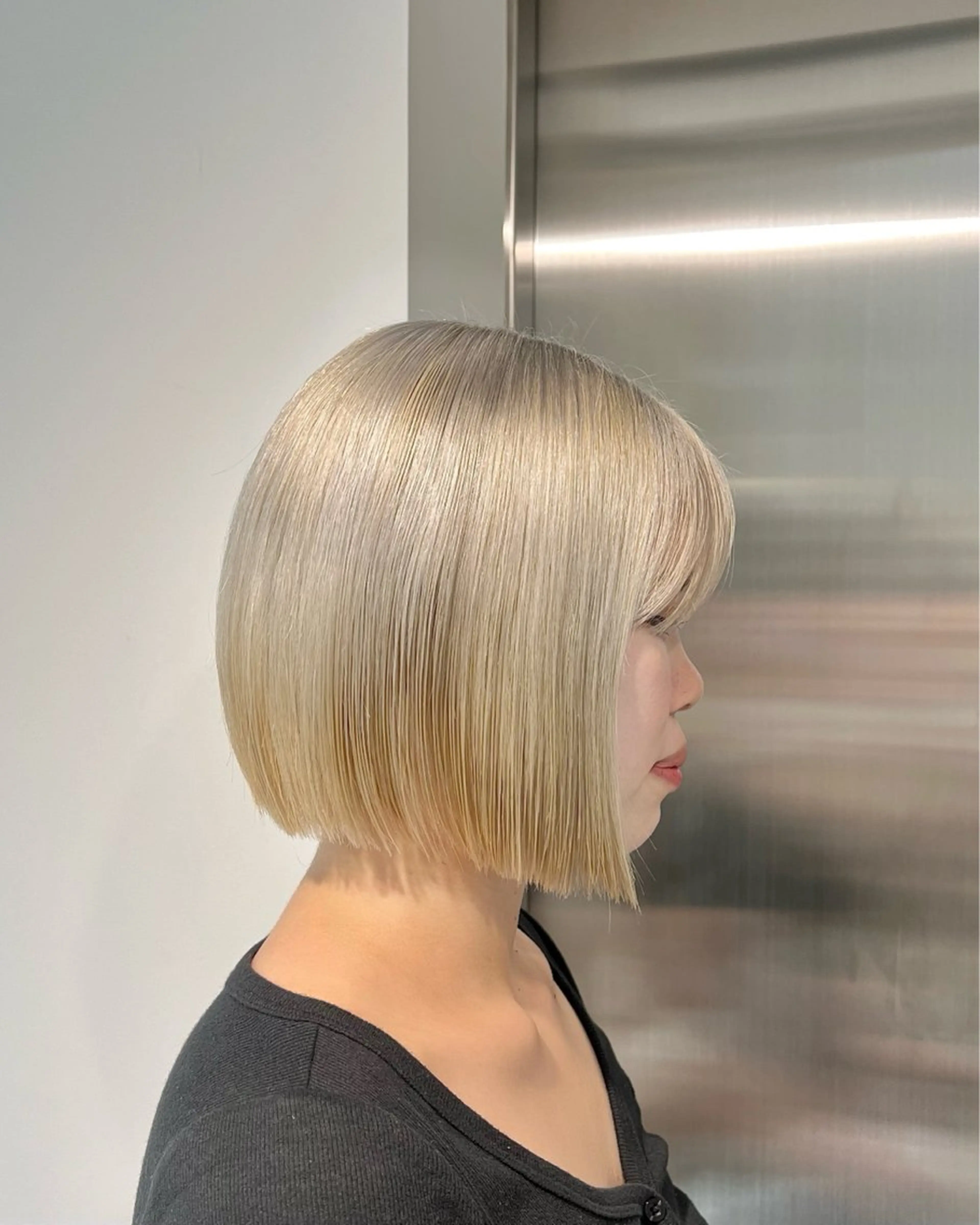 ミディアム カラー カット ヘアカラー トリートメント ブリーチなし 透明感🔅KANTAのヘアスタイル