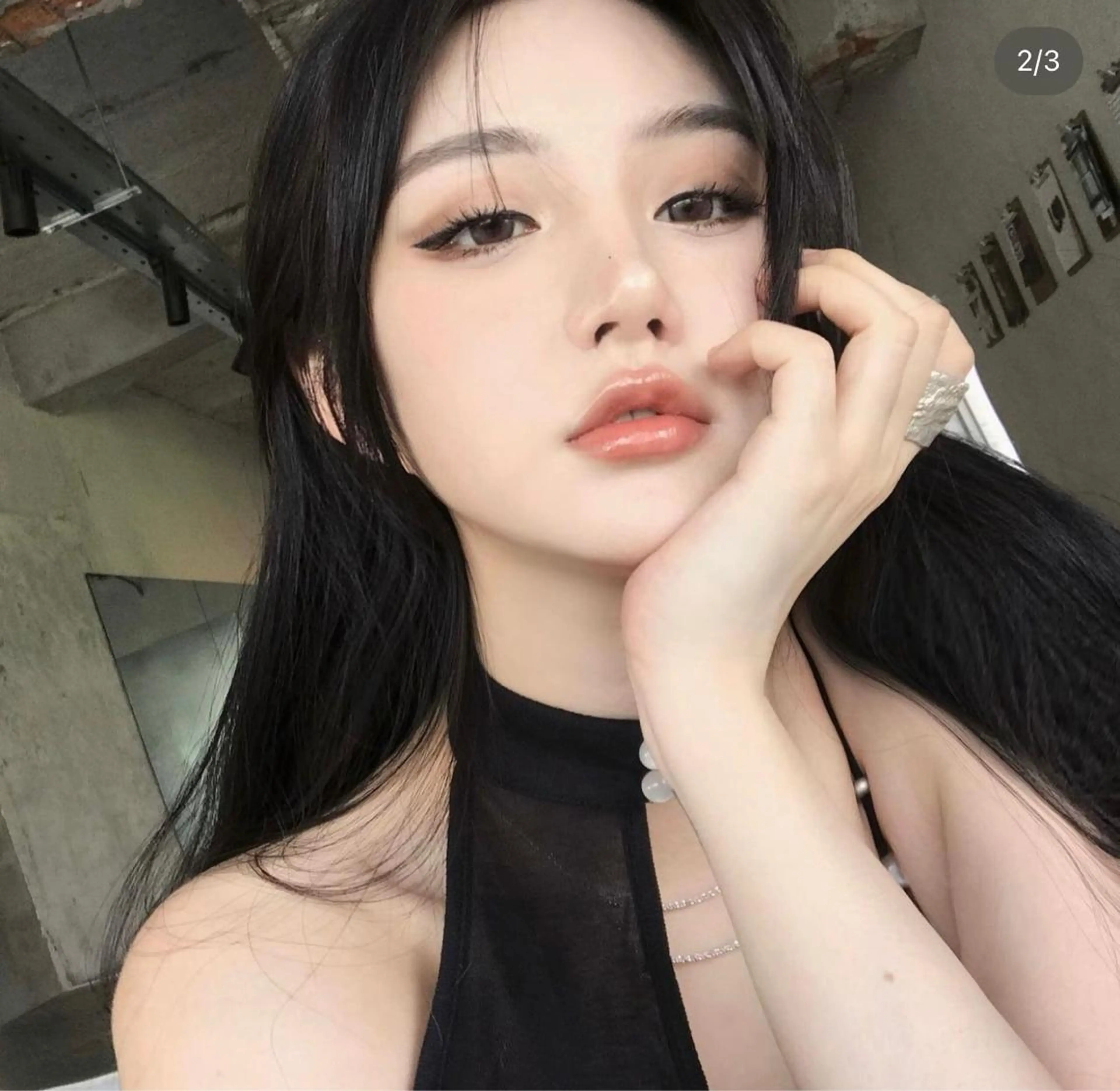 ロング カット ヘアカラー 韓国 / 中国ヘア 🦋Noniのヘアスタイル