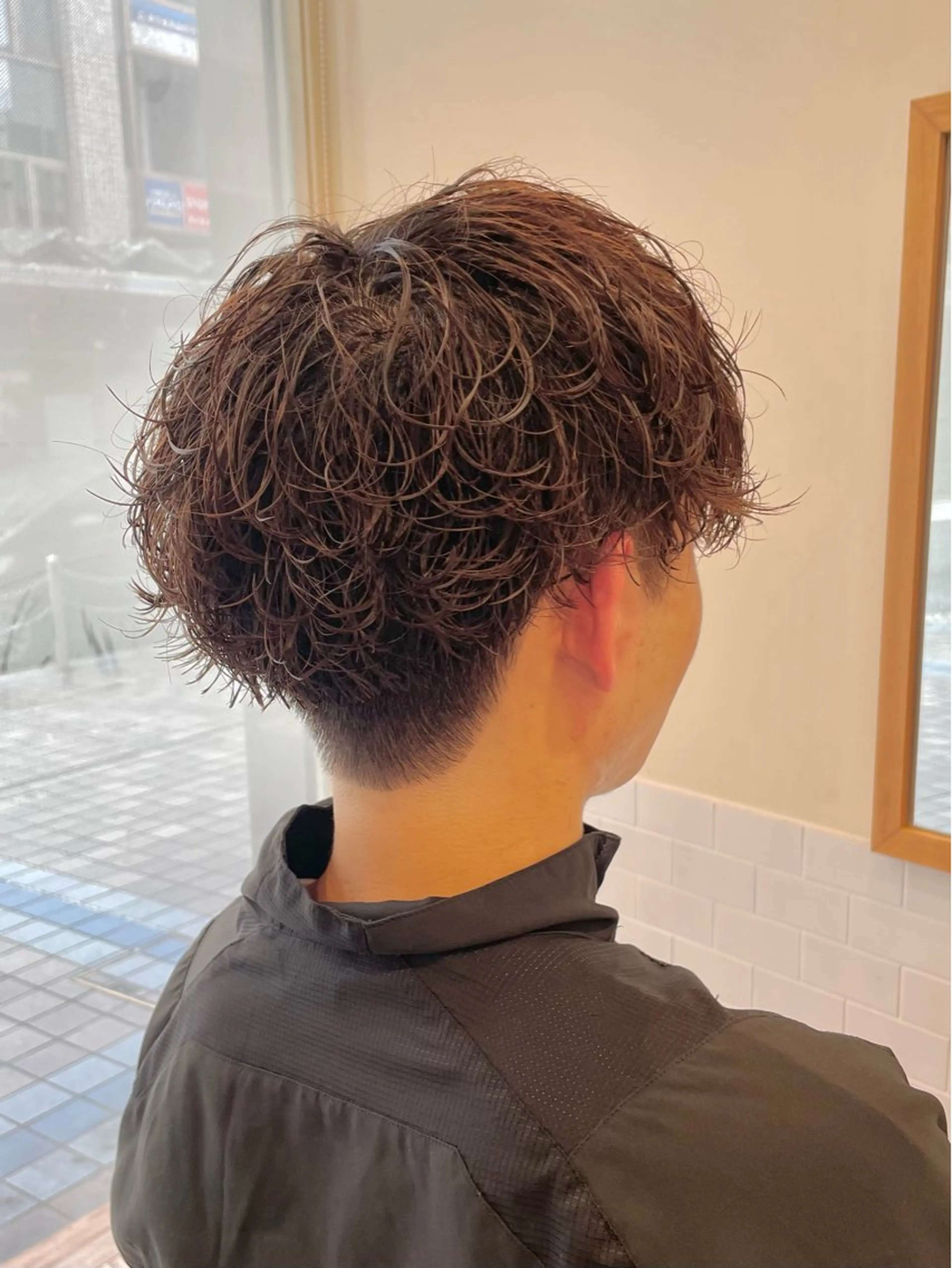 ショート メンズ メンズパーマ カット パーマ パーマ/フェード🔥 佐々木波人のヘアスタイル