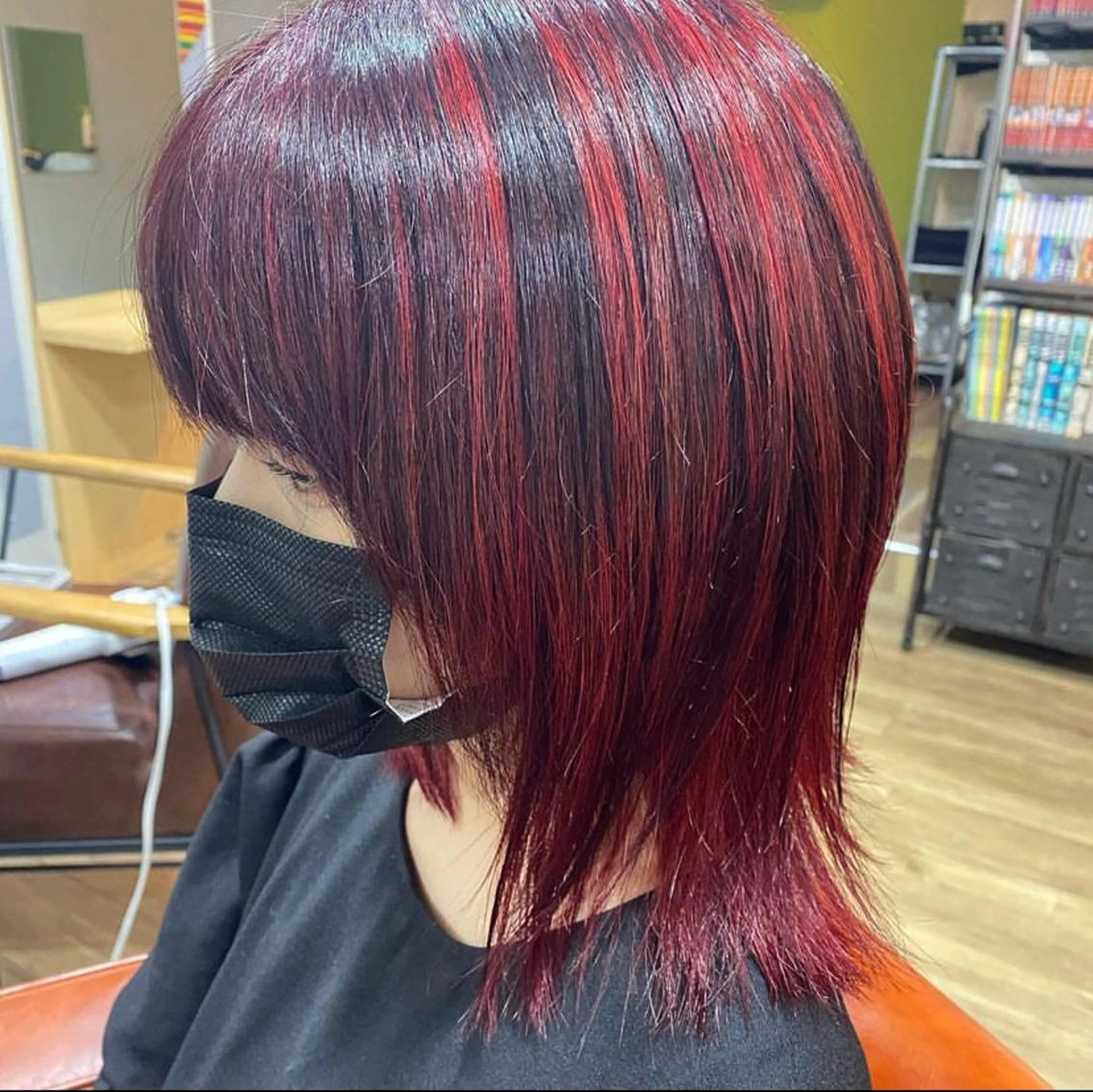 ミディアム カラー レッドカラー 🫧暖色系カ ラー/斎藤奈々🫧のヘアスタイル