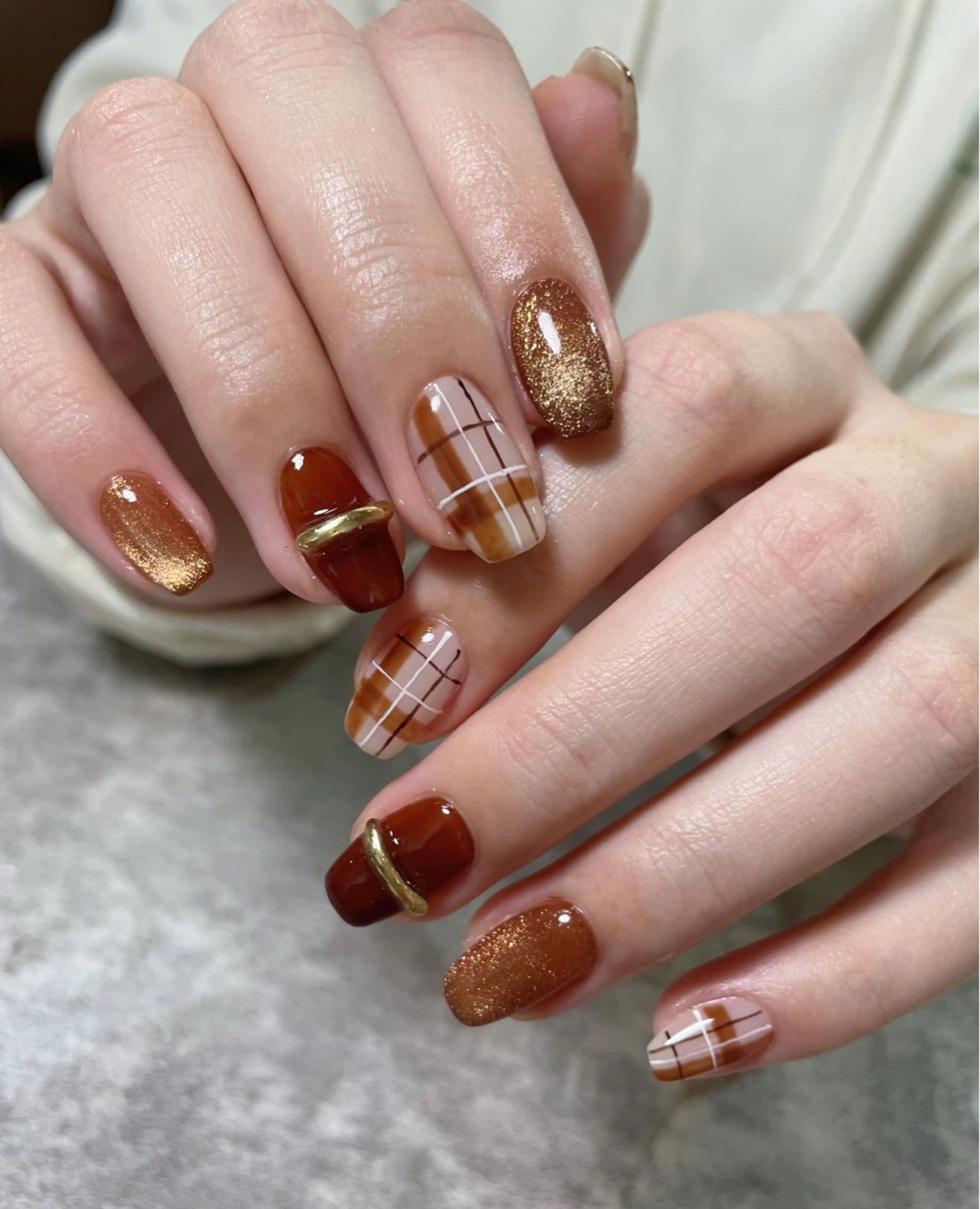 ネイル マグネットネイル 冬ネイル クリスマス ハンドネイル ma riのネイルデザイン