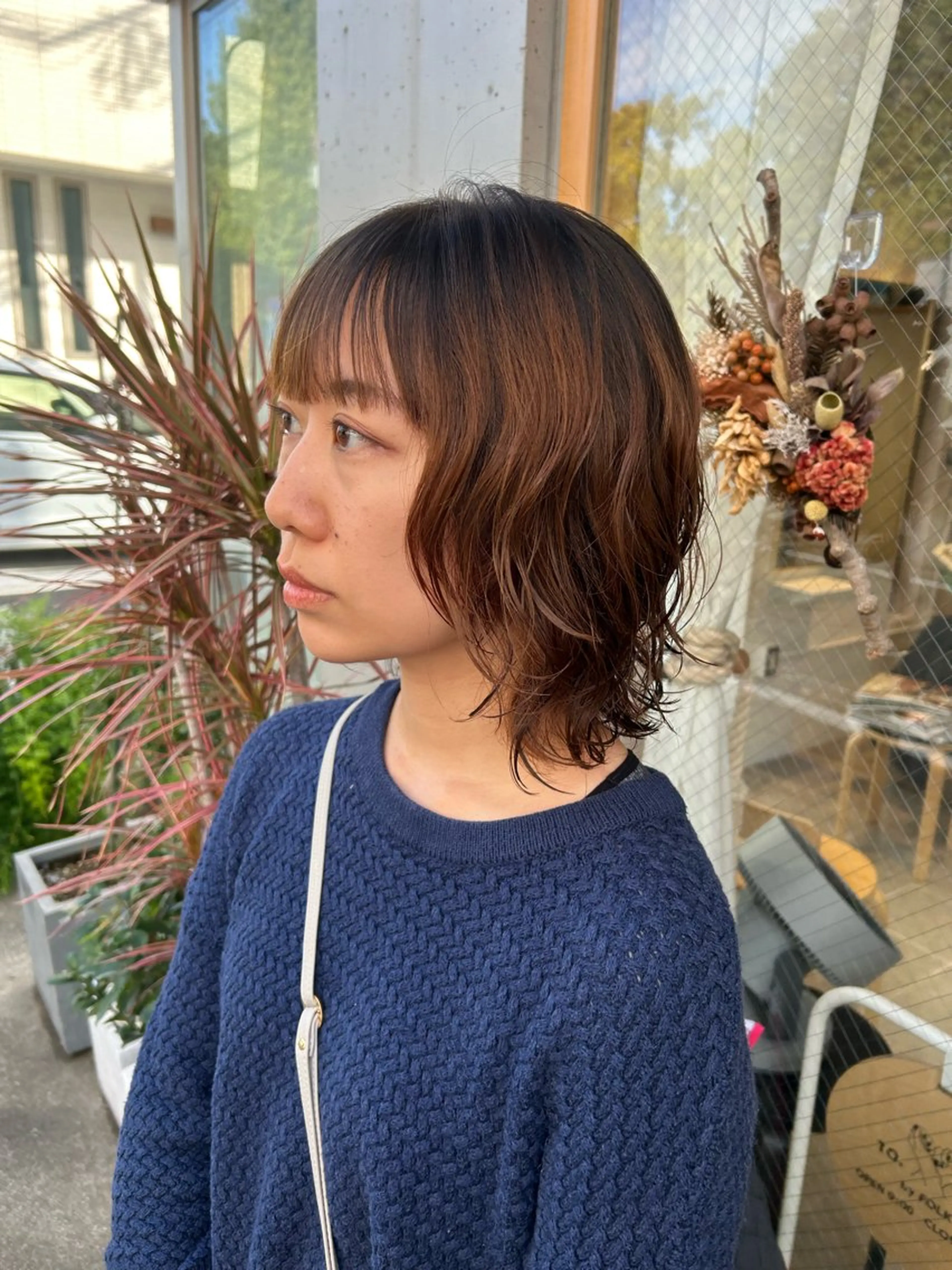 ミディアム パーマ FOLK Akari /ショート/ボブ🐍のヘアスタイル