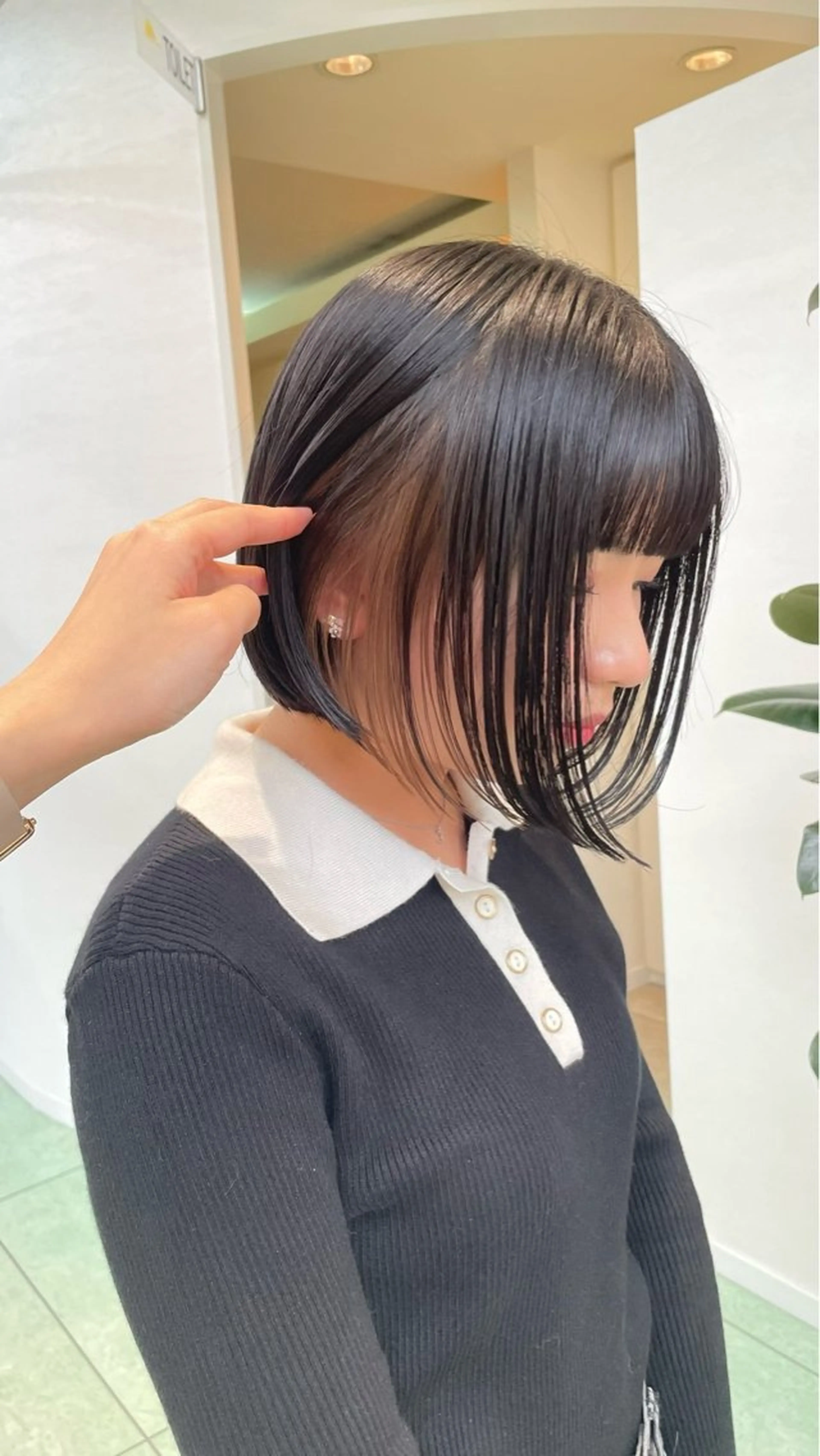 前髪カット＋インナーカラー（ケアブリーチ1回）の写真
