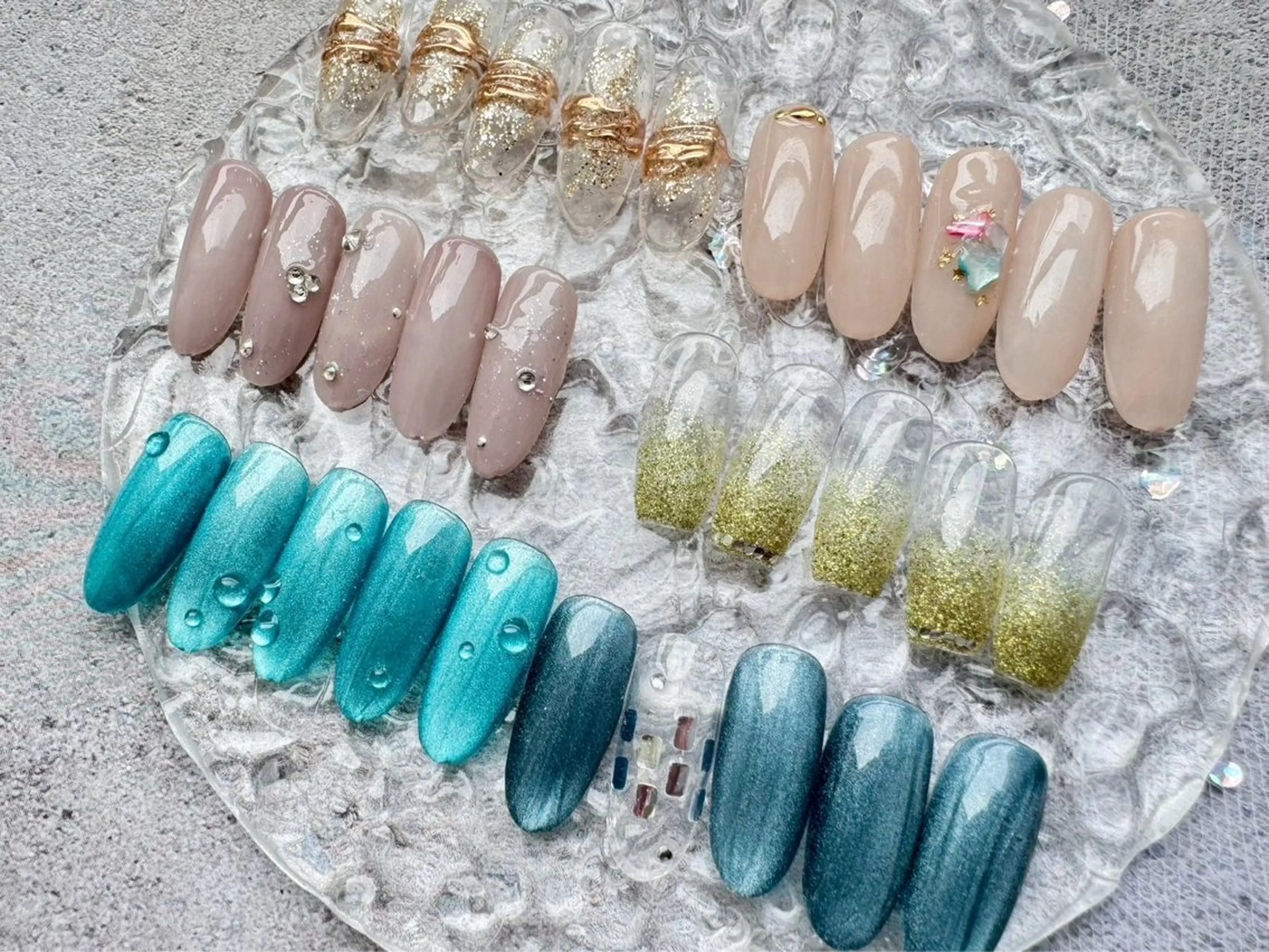 7月限定❣️ハンド🫧🍉持ち込み90分シンプルニュアンスアートコース💅の写真