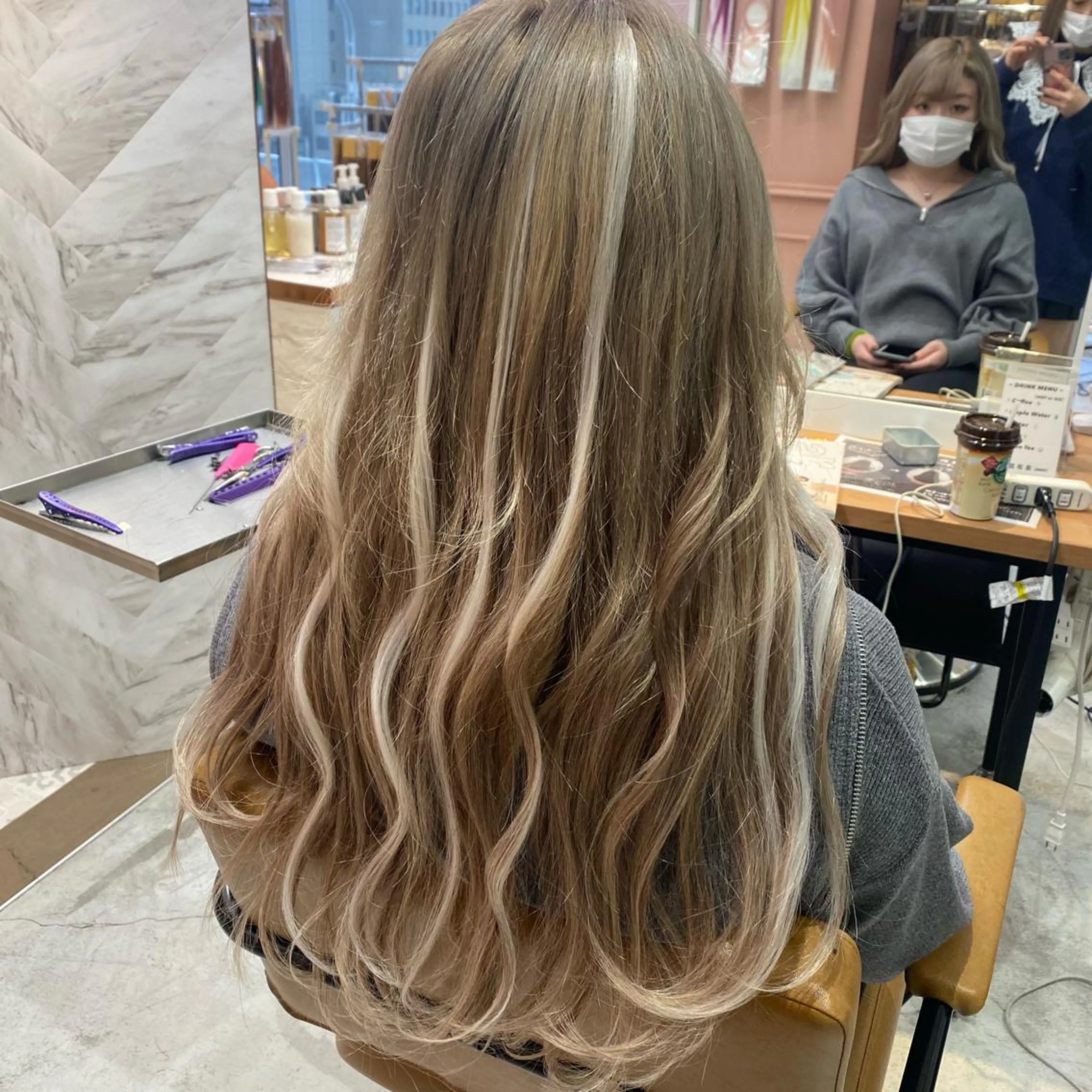 ロング カット エクステ 韓国・網紅 🦋HONOKA🦋のヘアスタイル