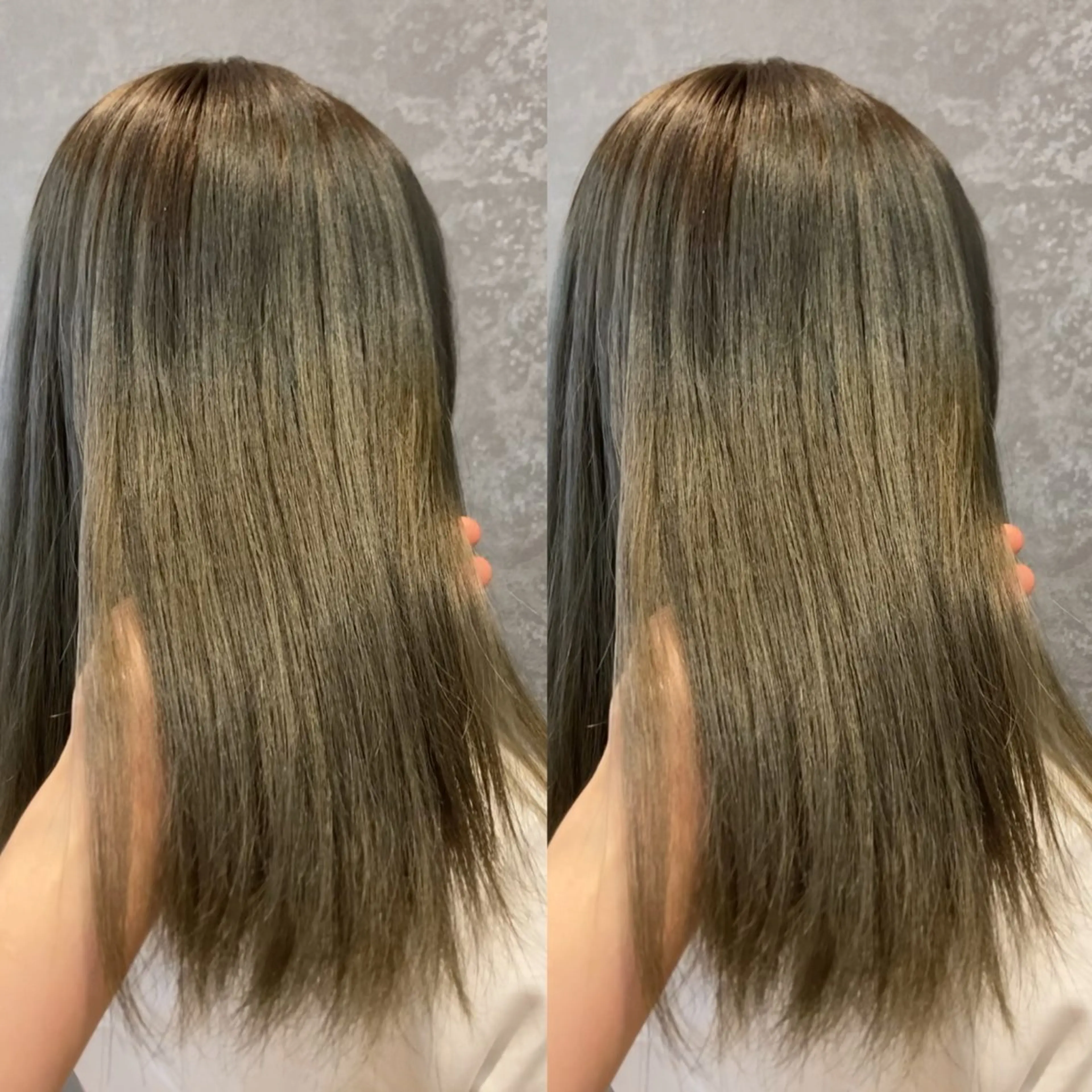 セミロング カラー ベージュカラー schon所属・み うのヘアスタイル