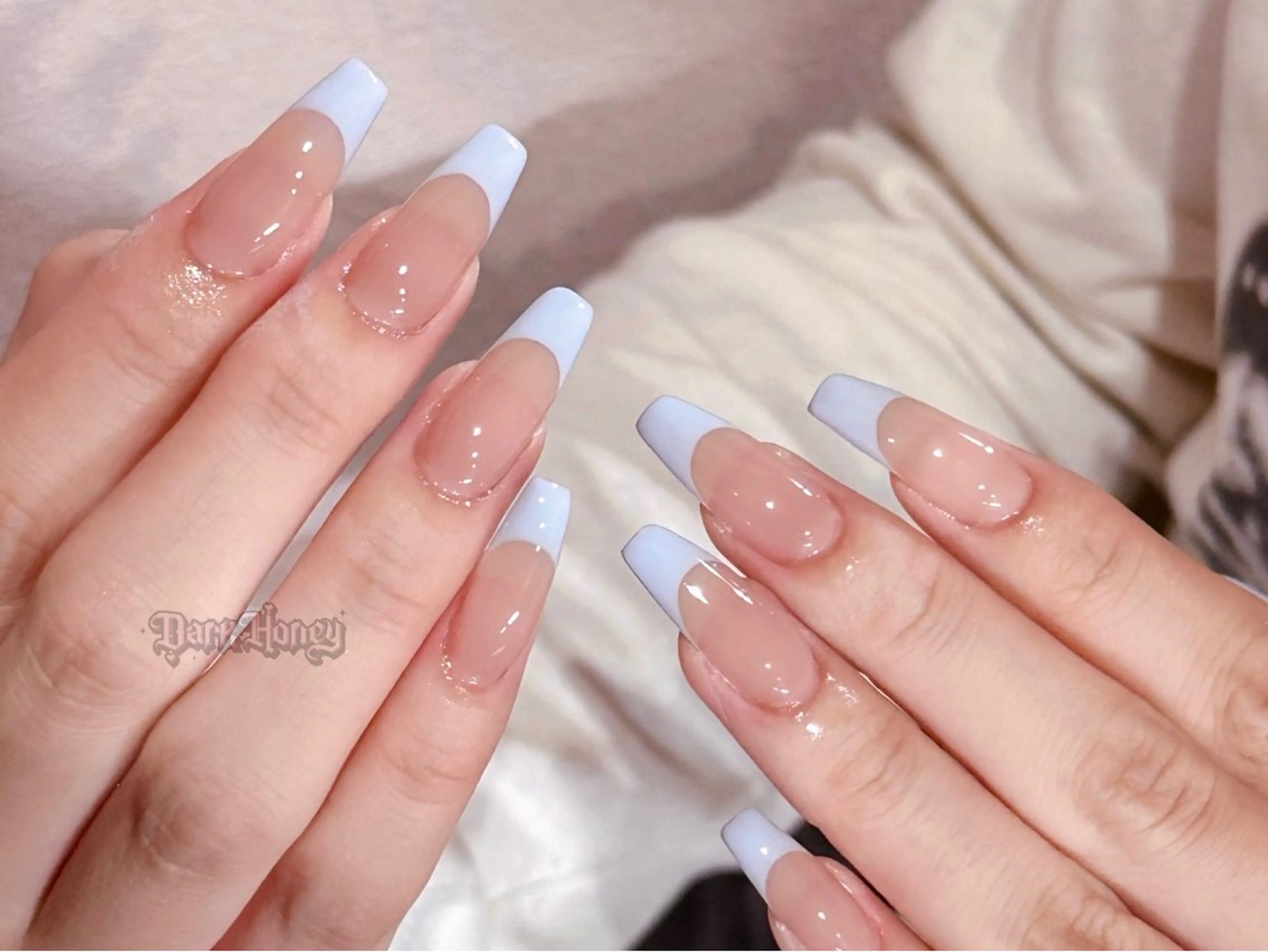 【新規スカルプオフ半額】 チップ長さ出し✨💕美フォルムフレンチネイル✨🤍(ベースカラー込み)の写真