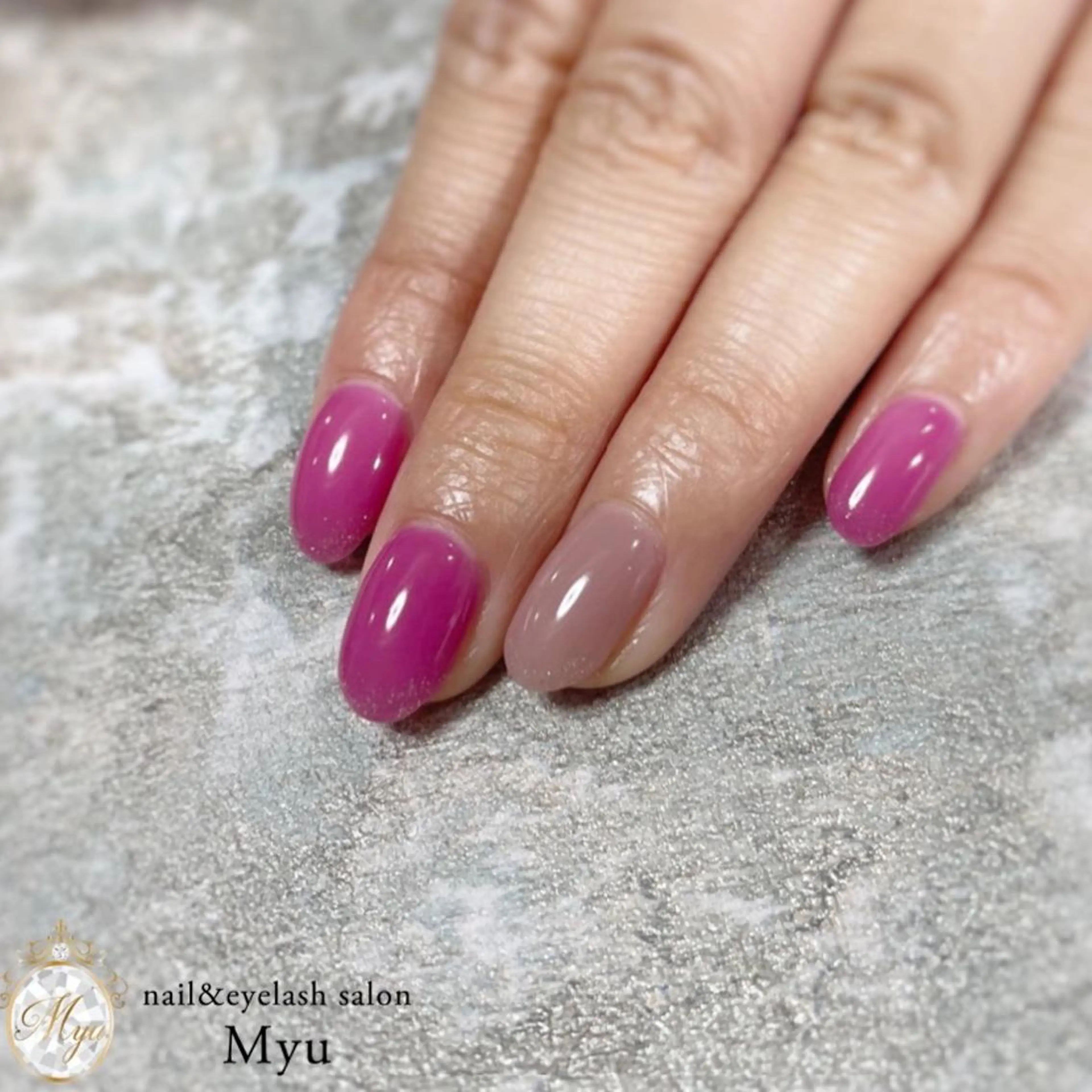 ネイル ジェルネイル パラジェル Myu博多店 かえでのネイルデザイン