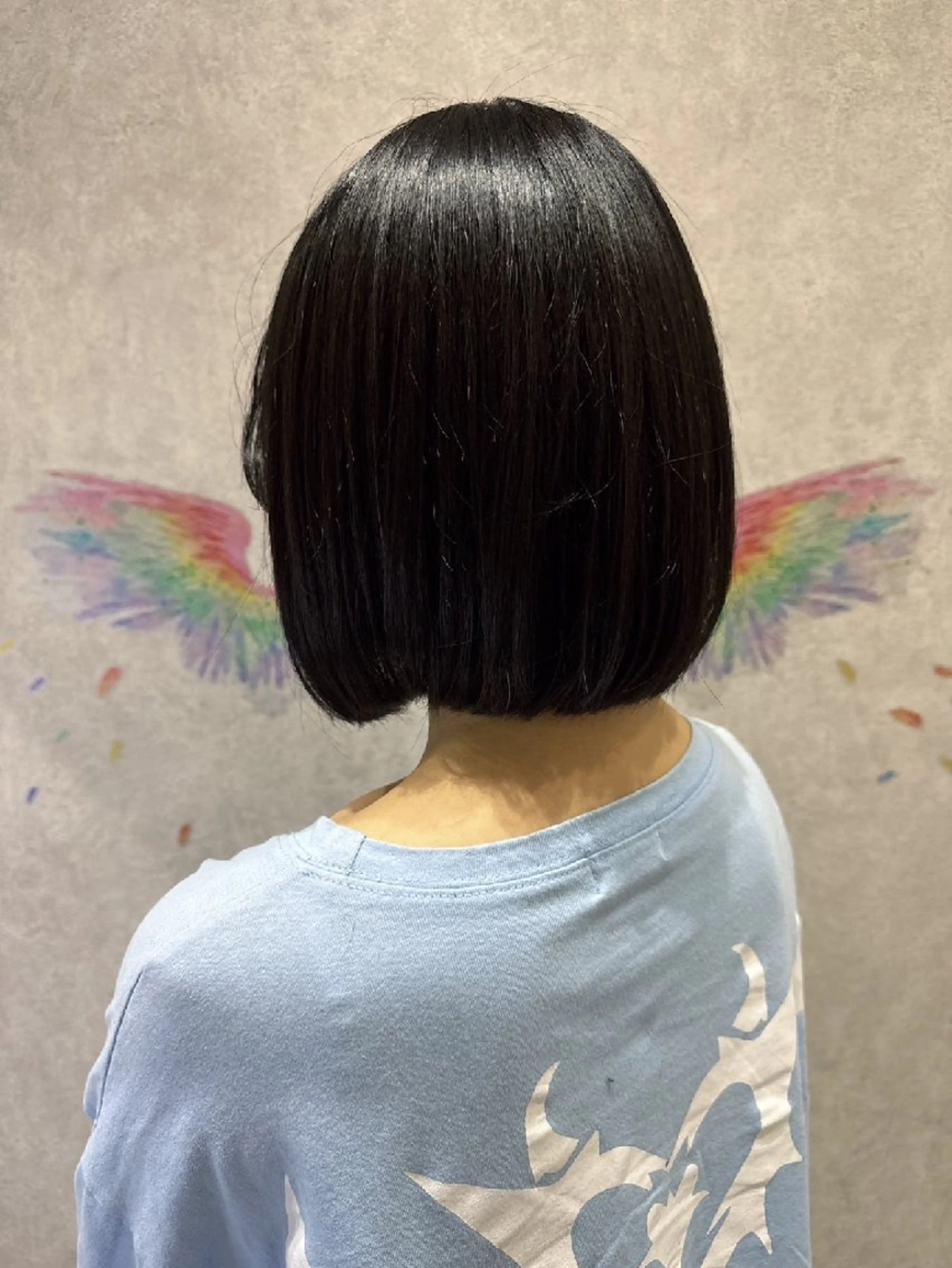 カット + 落とせる黒染め + 超音波2StepTrの写真